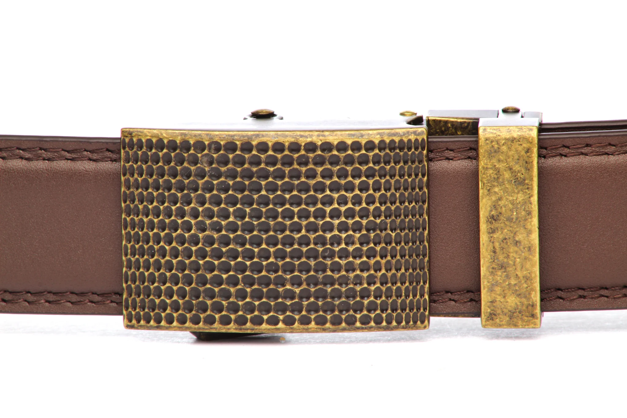 1.25" Anson Golf Buckle in Antiqued Gold - Image 3