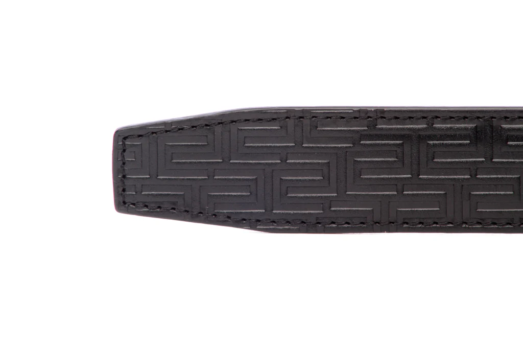 1.25" Black Vegetable Tanned Leather - Signature Strap - Image 2