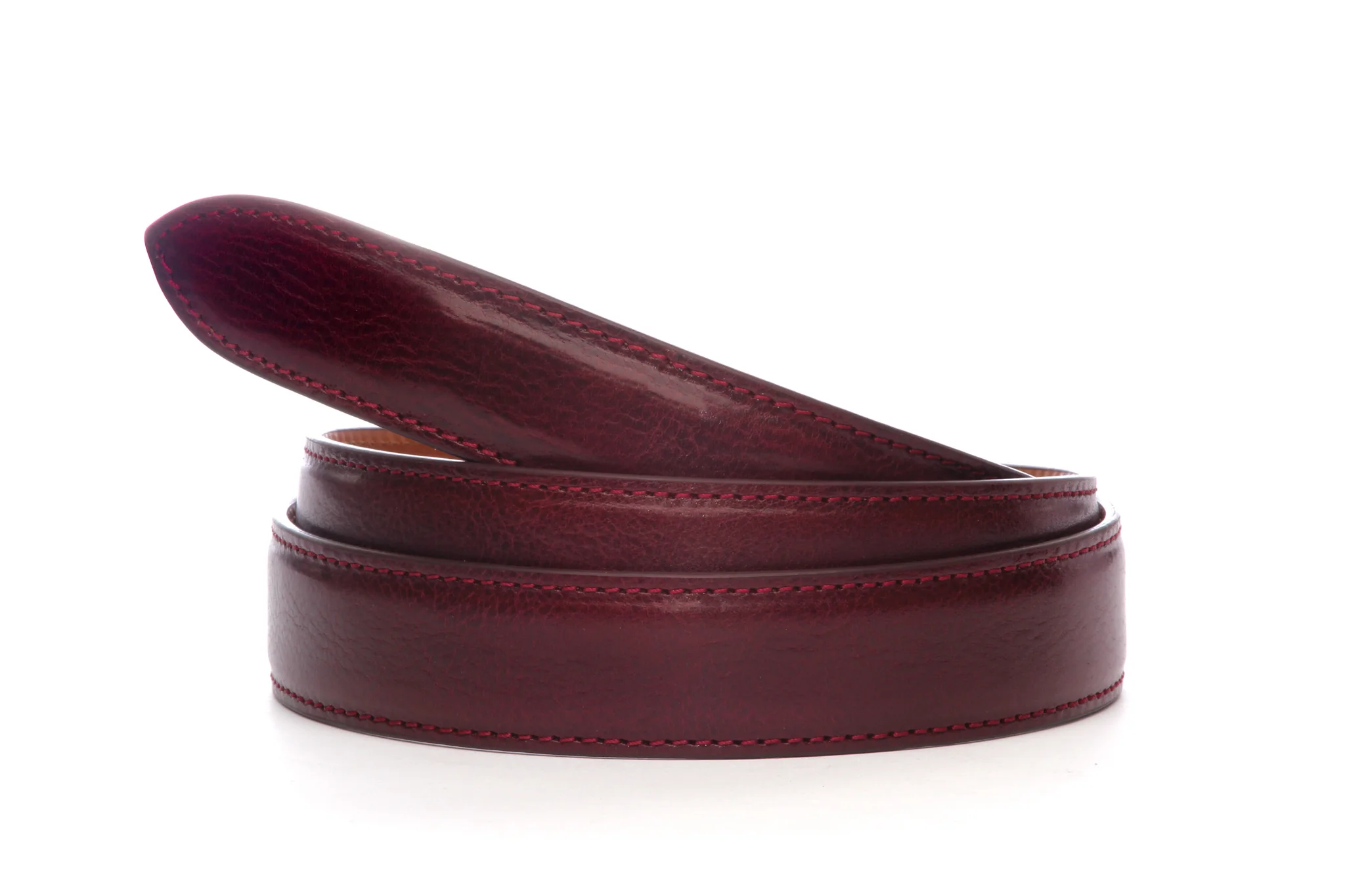 1.25" Merlot Italian Calfskin Strap - Image 5