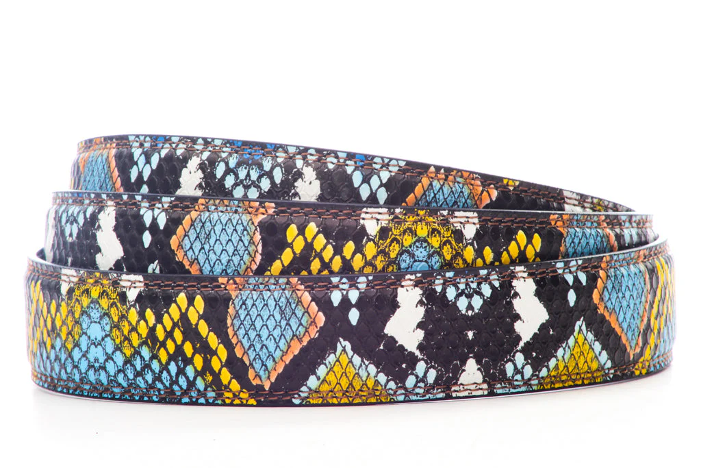 1.25" Multi-Colored Boa Print Strap - Color Pattern Random (CAS) - Image 5