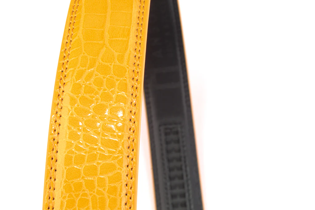 1.25" Orange Faux Gator Strap - Image 3