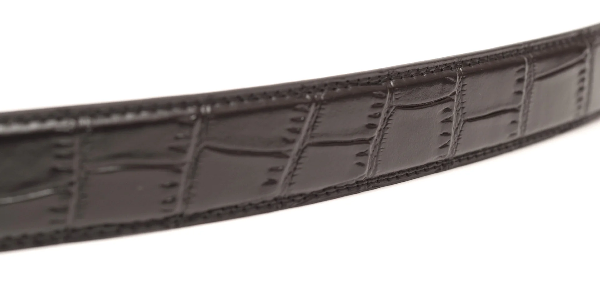 1.25" Black Faux Croc Strap - Image 4