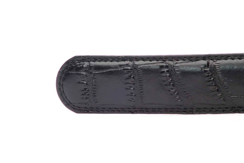 1.25" Black Faux Croc Strap - Image 6