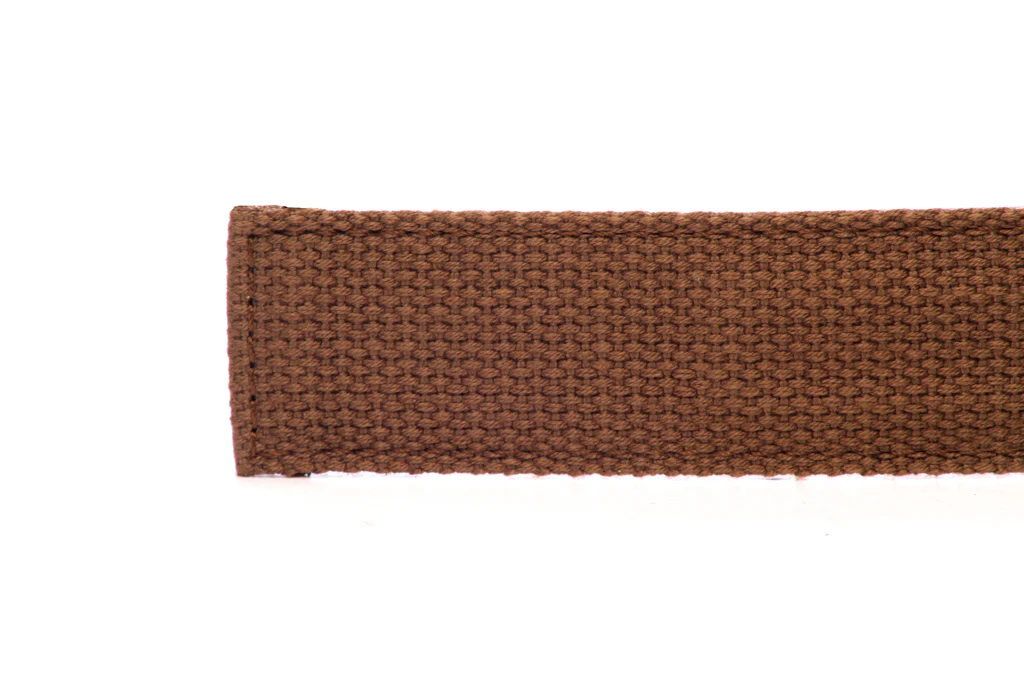 1.25" Brown Canvas Strap - Image 3