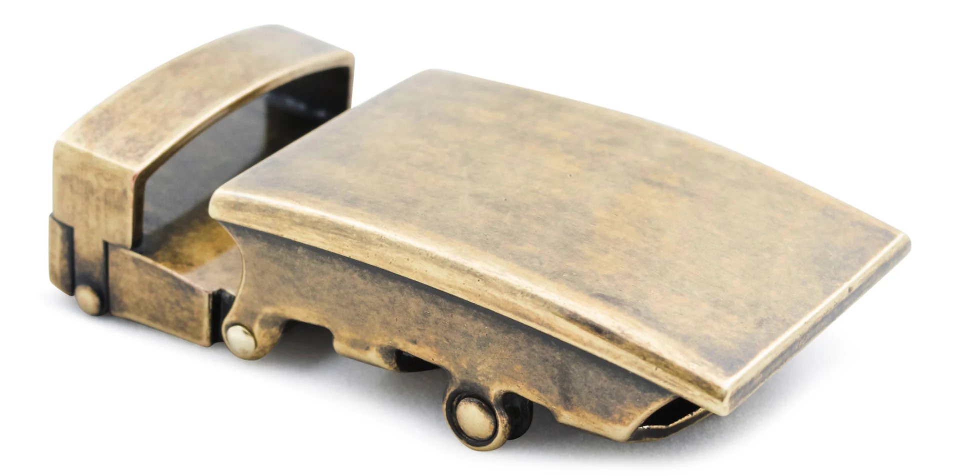 1.25" Classic Buckle in Antiqued Gold - Image 3