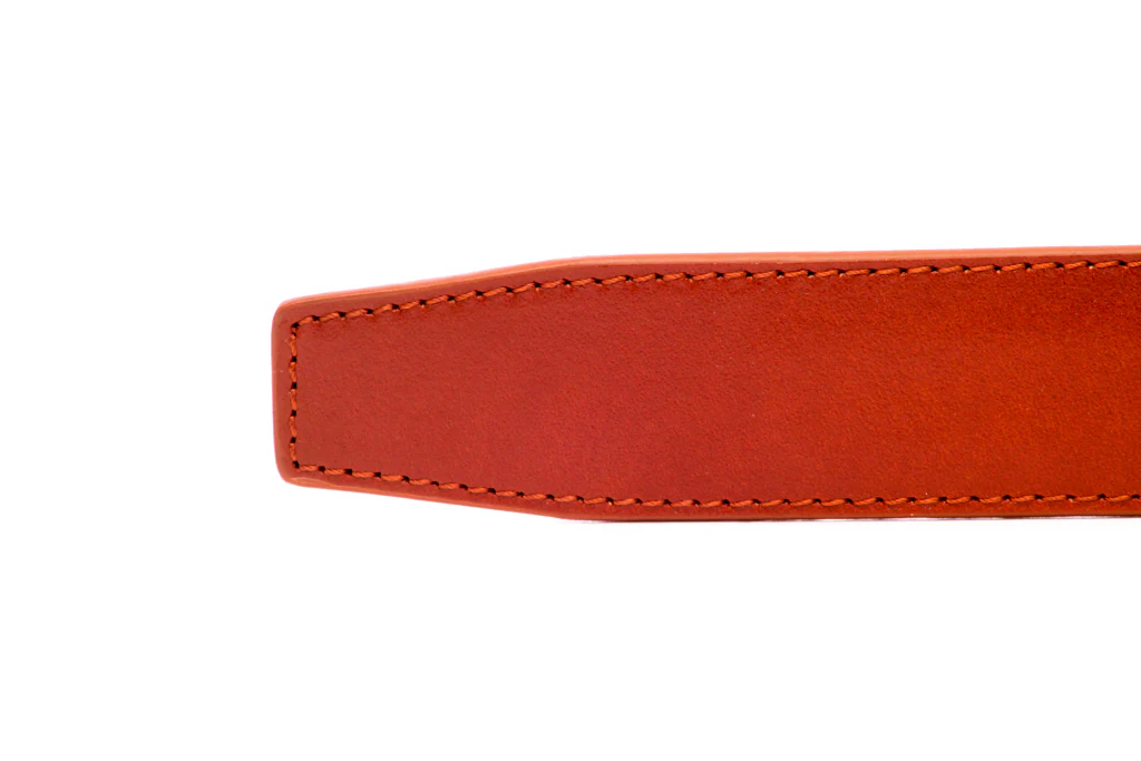 1.25" Saddle Tan Vegetable Tanned Leather Strap - Image 3