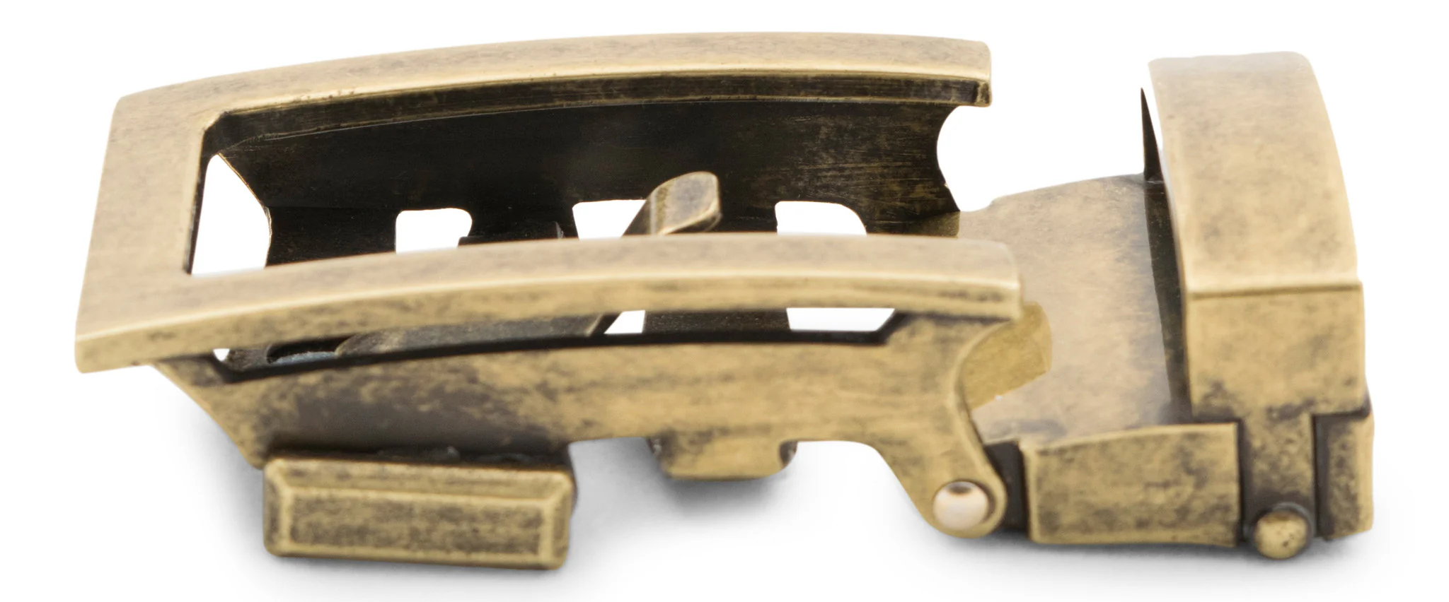 1.25" Traditional Buckle in Antiqued Gold - Image 2