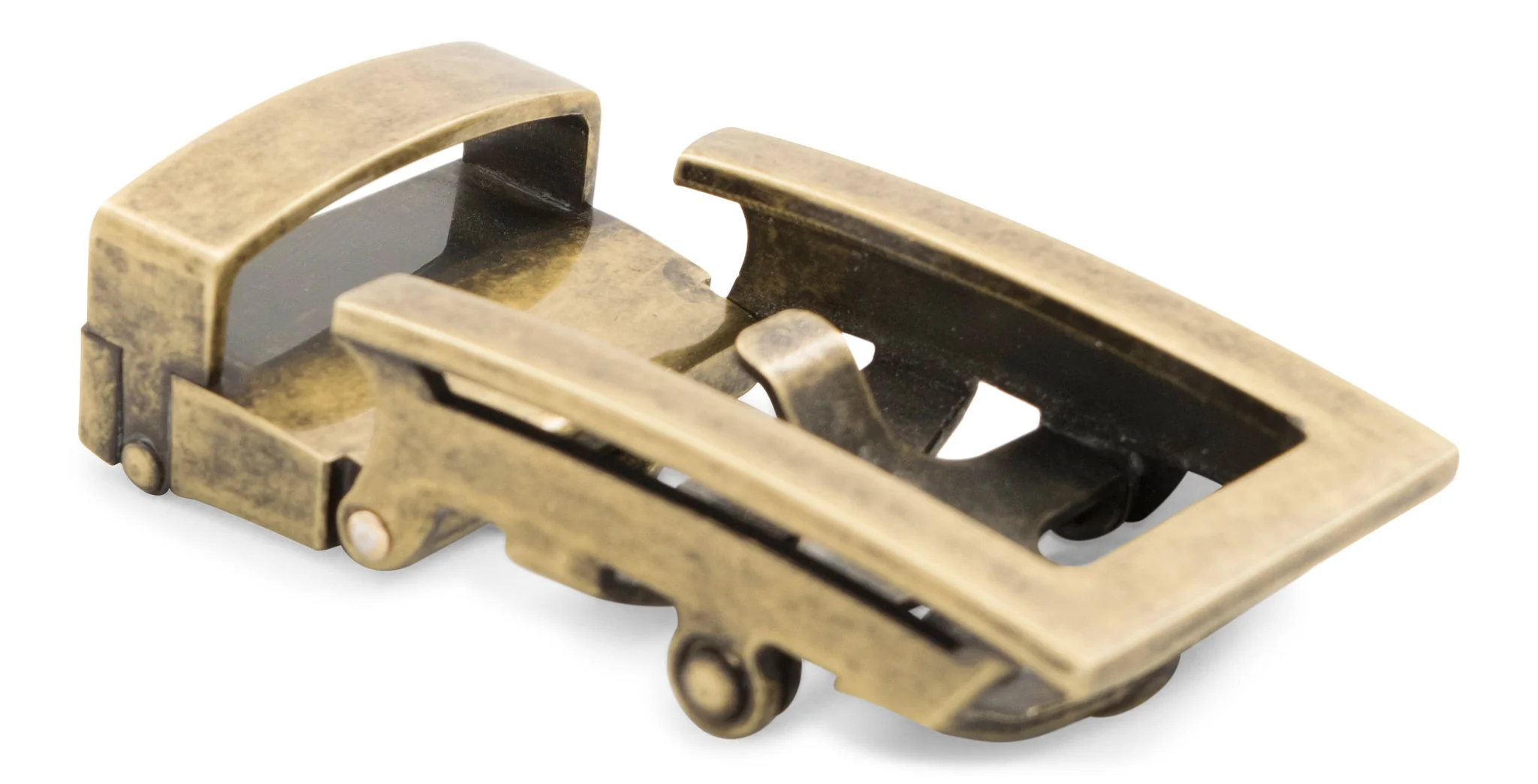 1.25" Traditional Buckle in Antiqued Gold - Image 3