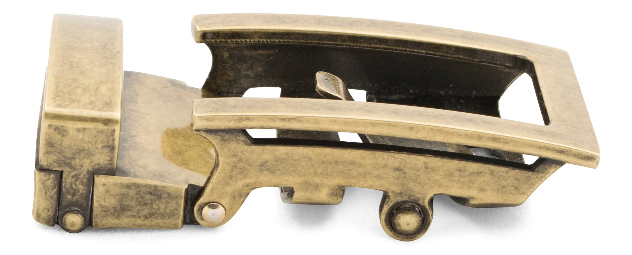 1.25" Traditional Buckle in Antiqued Gold - Image 4