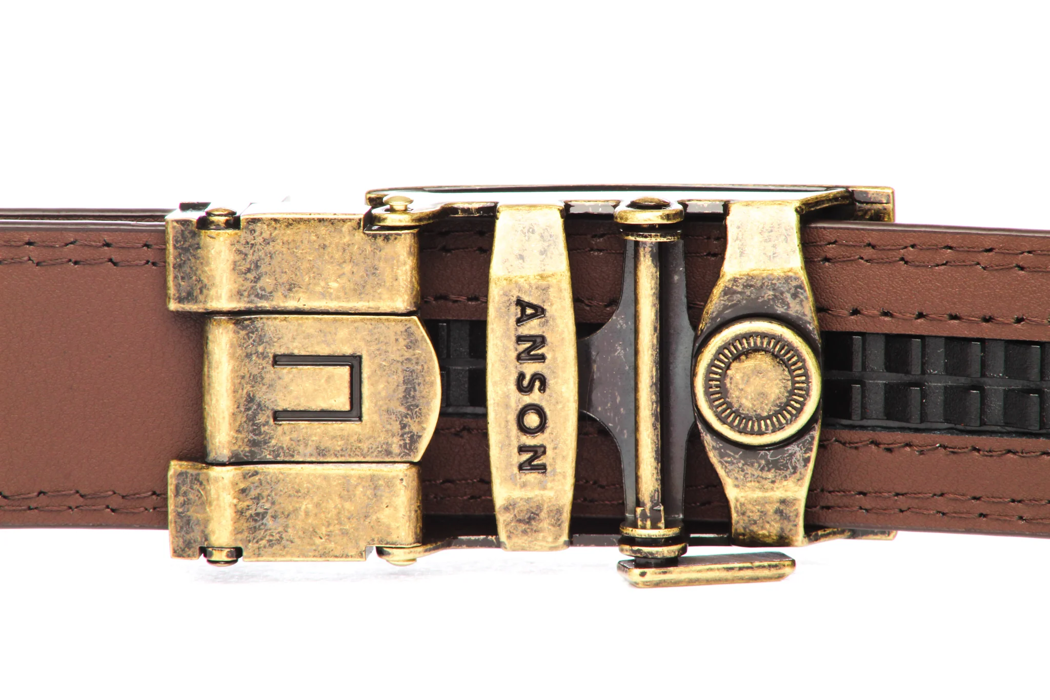 1.25" Traditional Buckle in Antiqued Gold - Image 5
