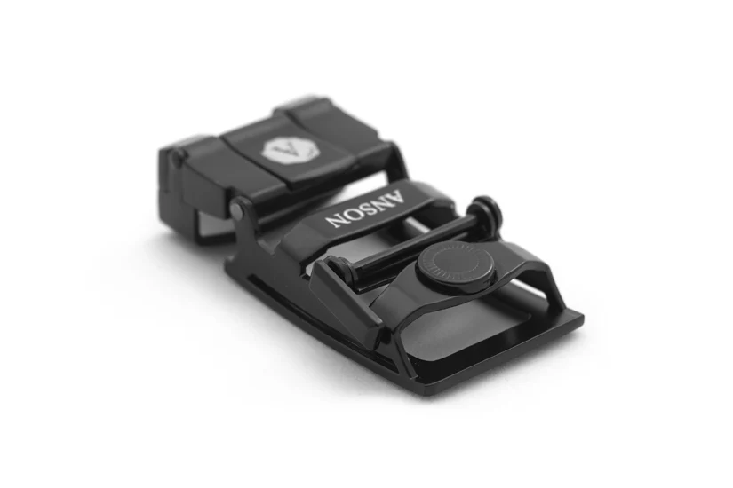 1.25" Traditional Buckle in Black - Image 5