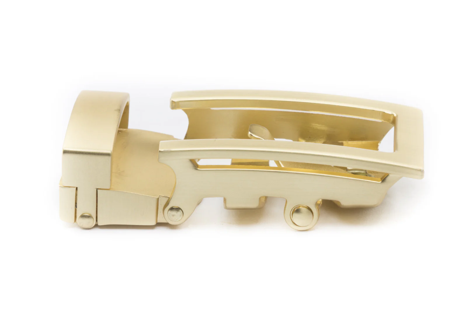 1.25" Traditional Buckle in Matte Gold - Image 2