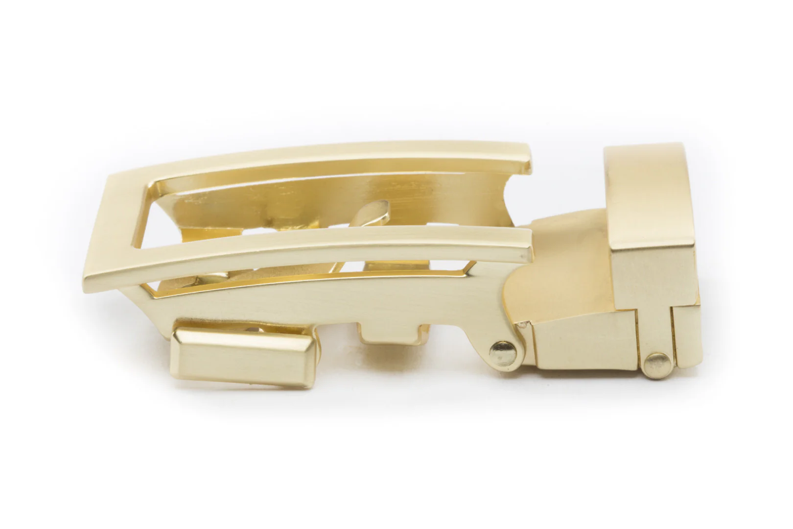 1.25" Traditional Buckle in Matte Gold - Image 3