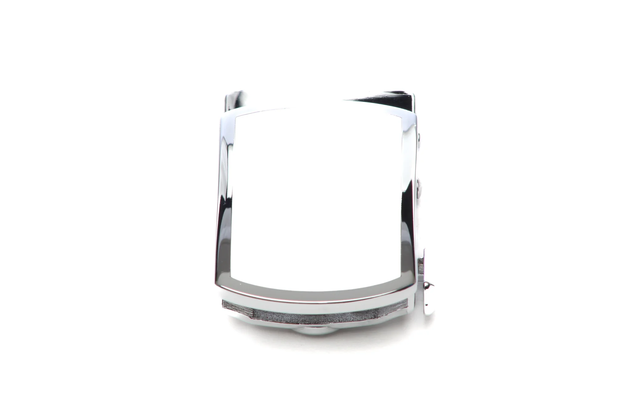 1.25" White Onyx Buckle in Silver with a Curve - Image 3