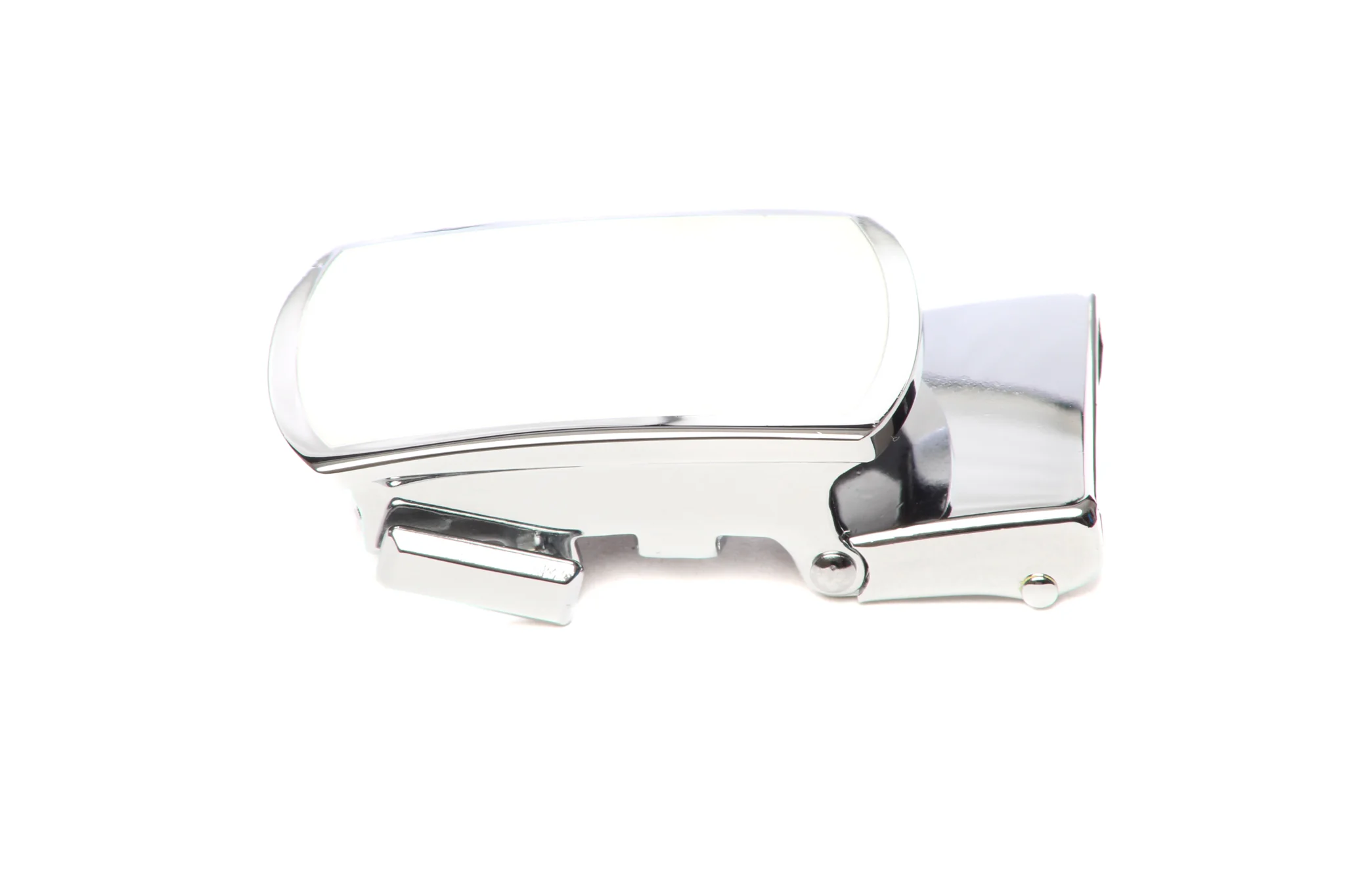 1.25" White Onyx Buckle in Silver with a Curve - Image 4