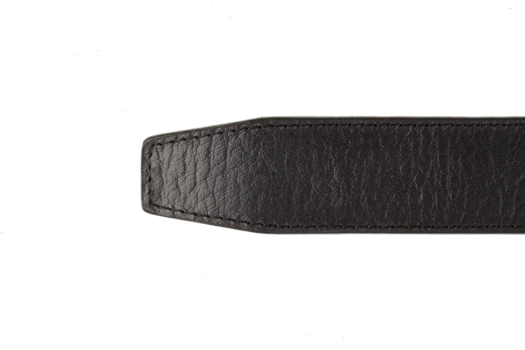 1.5" Black Buffalo Vegetable Tanned Leather w/Traditional in Silver Buckle - Image 4