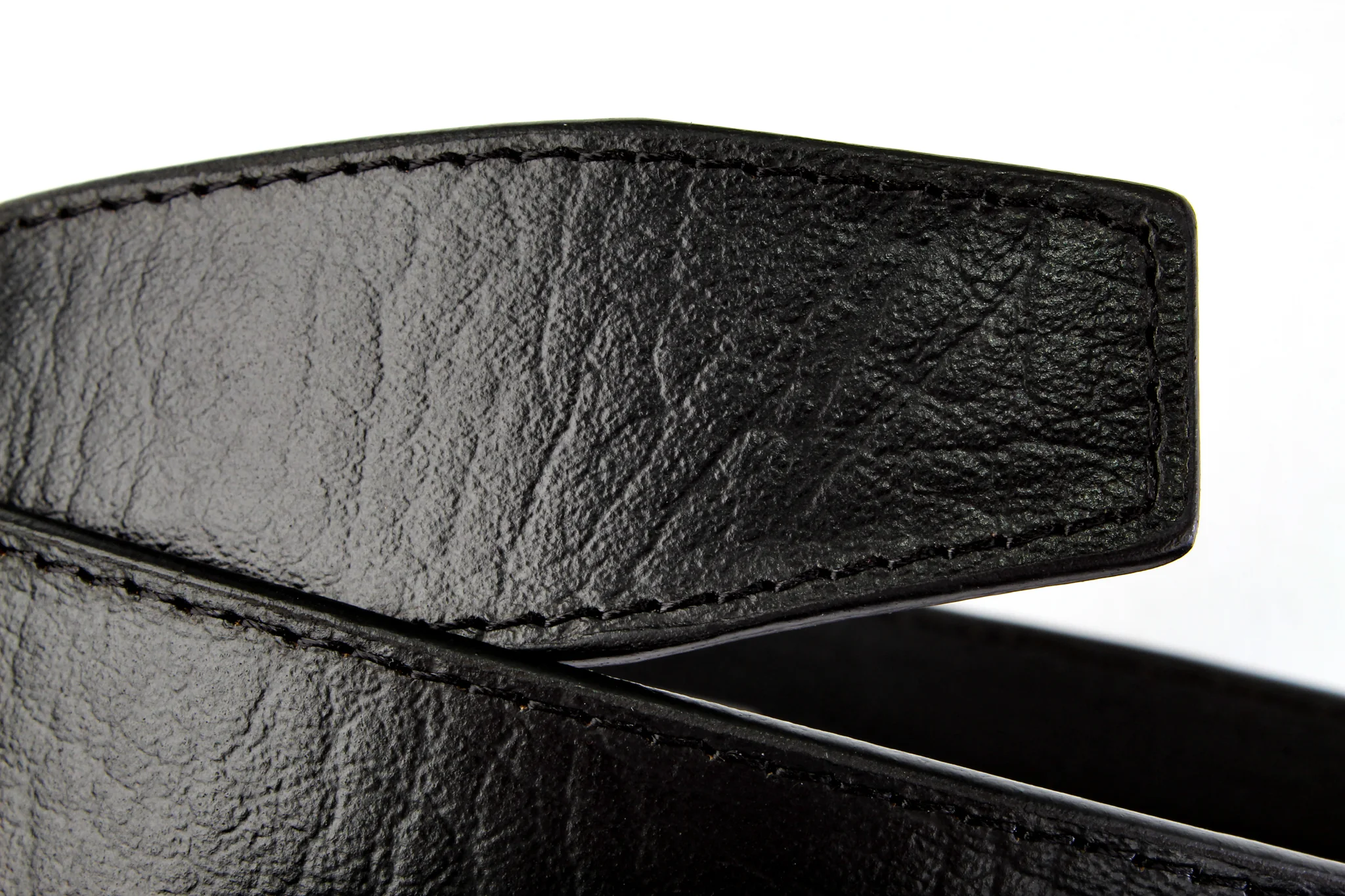 1.5" Black Buffalo Vegetable Tanned Leather w/Traditional in Silver Buckle - Image 7