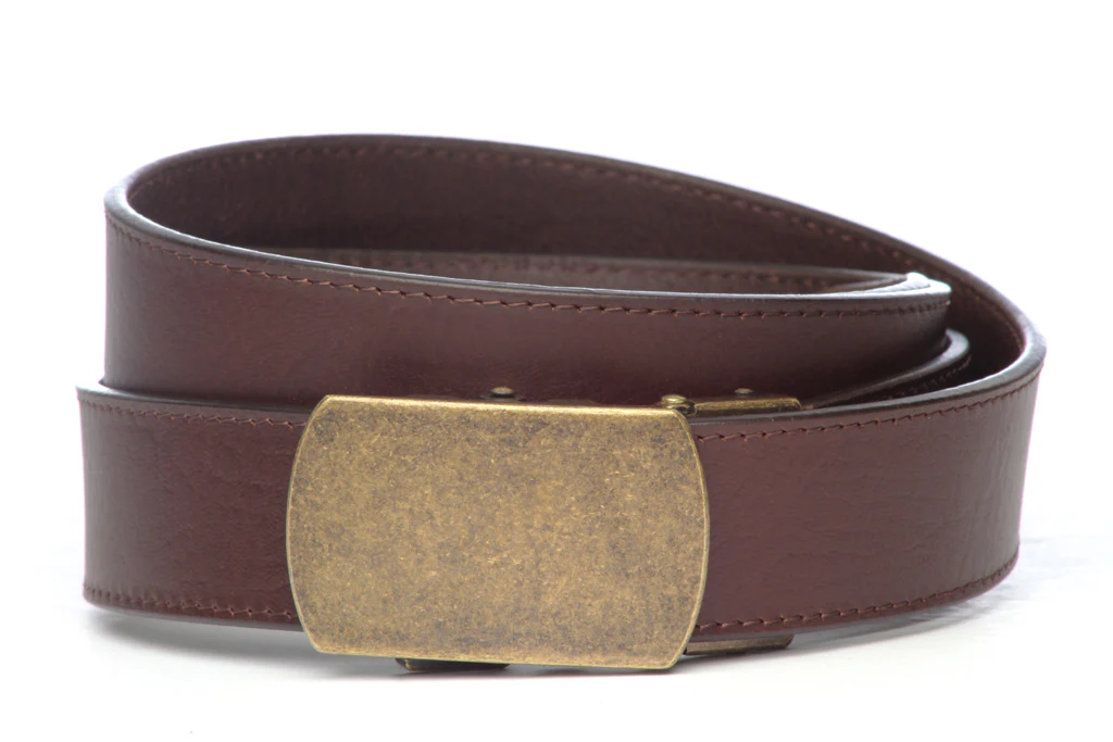 1.5" Brown Buffalo Vegetable Tanned Leather w/buckle - Image 3