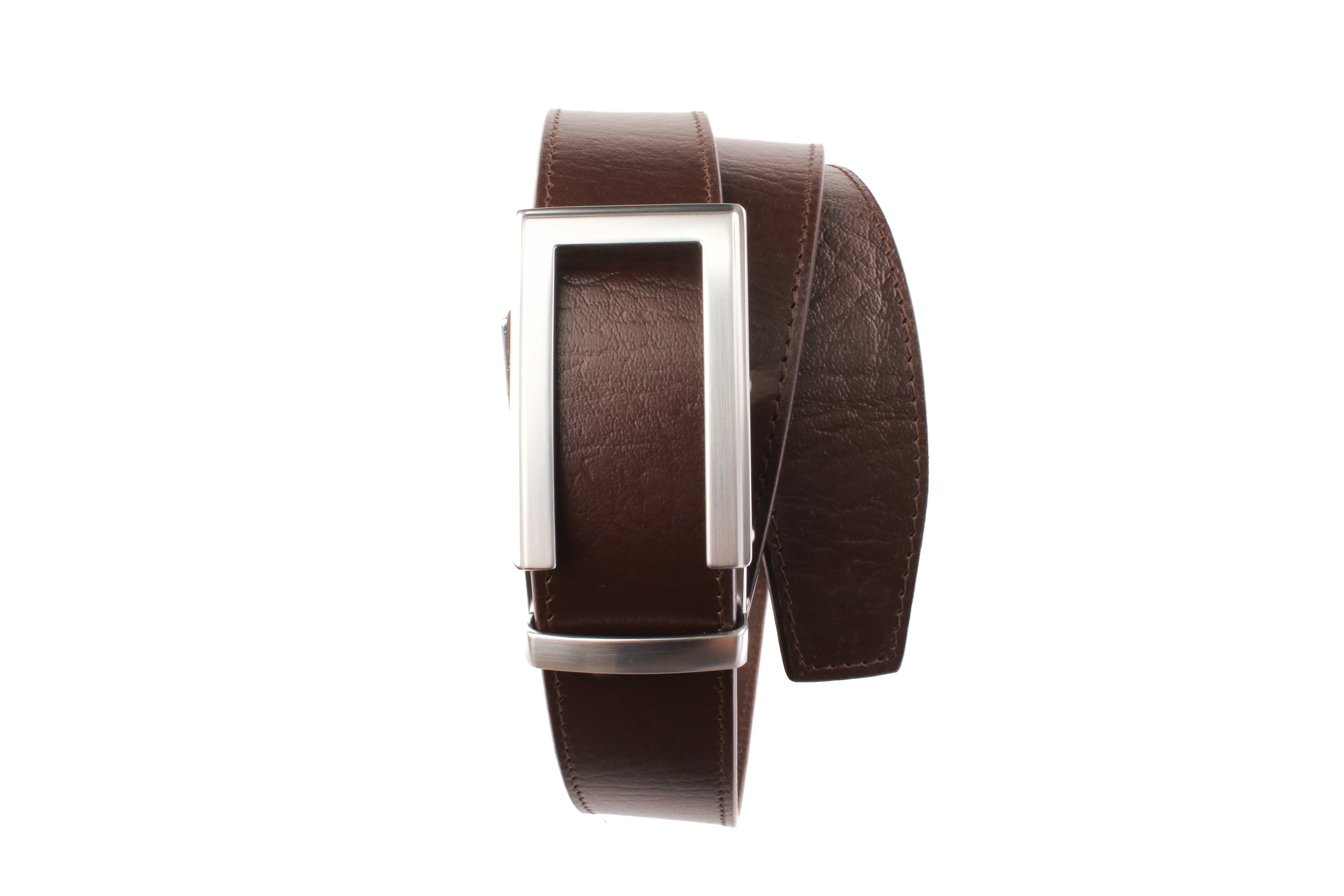 1.5" Brown Buffalo Vegetable Tanned Leather w/Traditional in Silver Buckle - Image 10