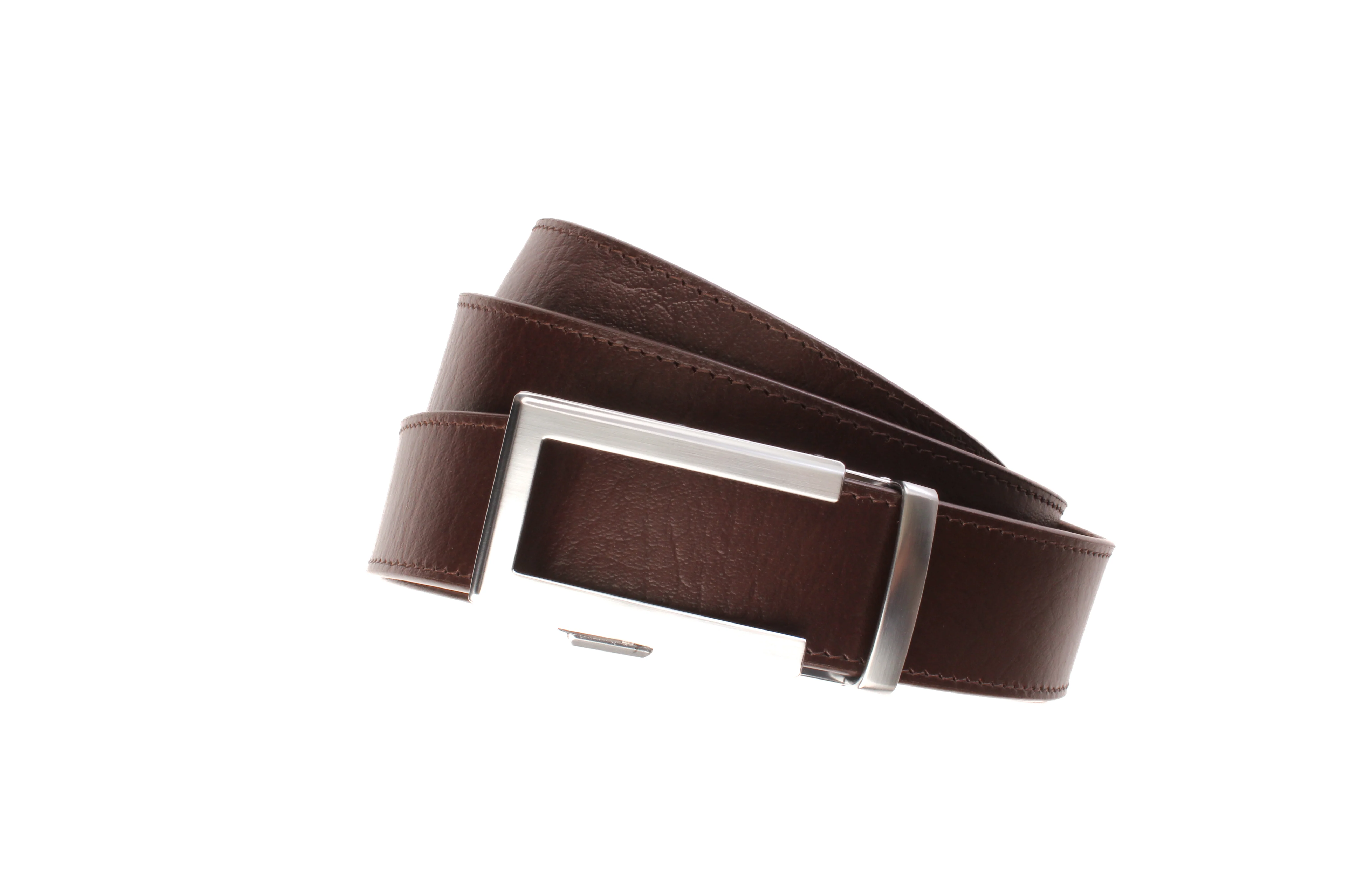 1.5" Brown Buffalo Vegetable Tanned Leather w/Traditional in Silver Buckle - Image 12