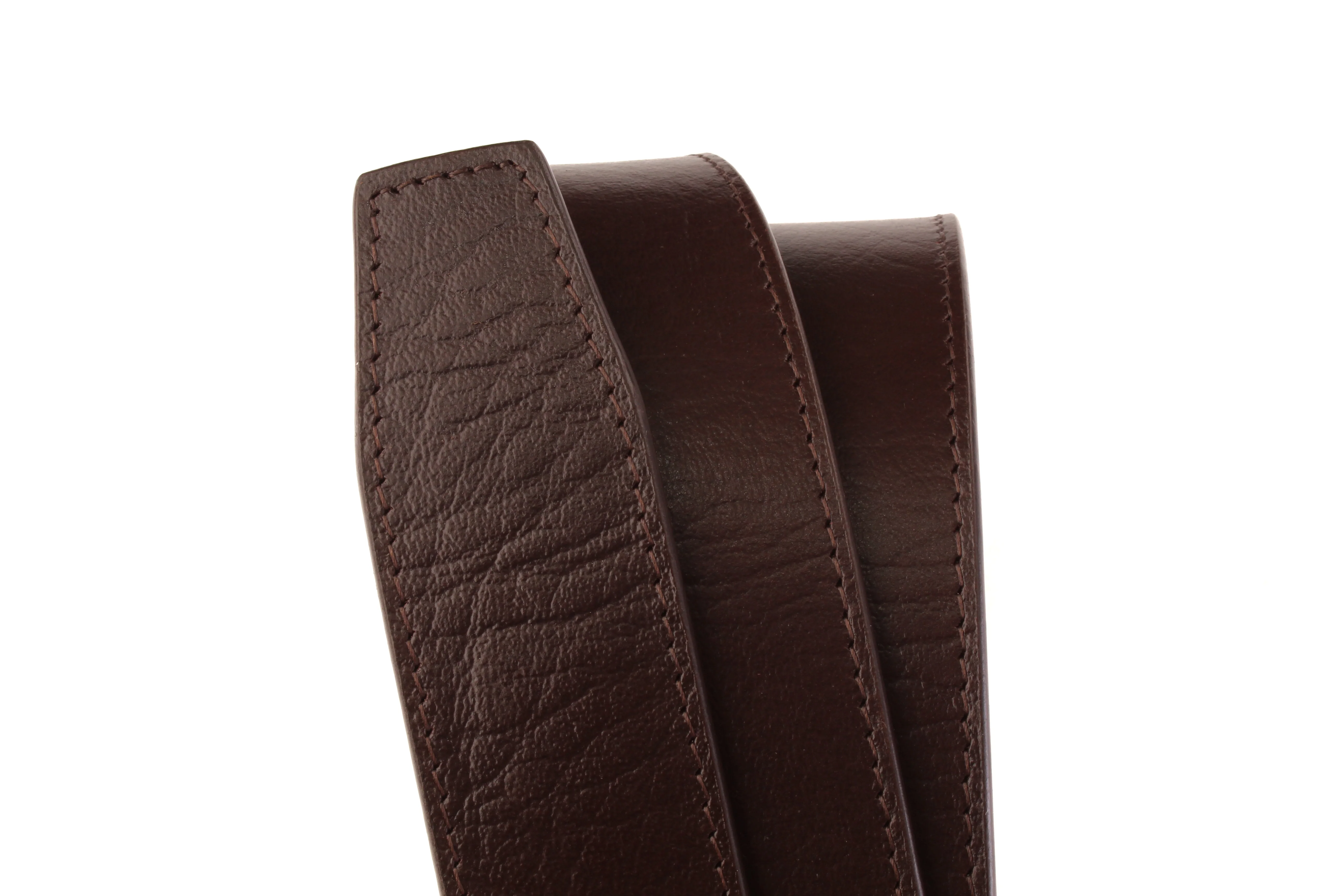 1.5" Brown Buffalo Vegetable Tanned Leather w/Traditional in Silver Buckle - Image 3