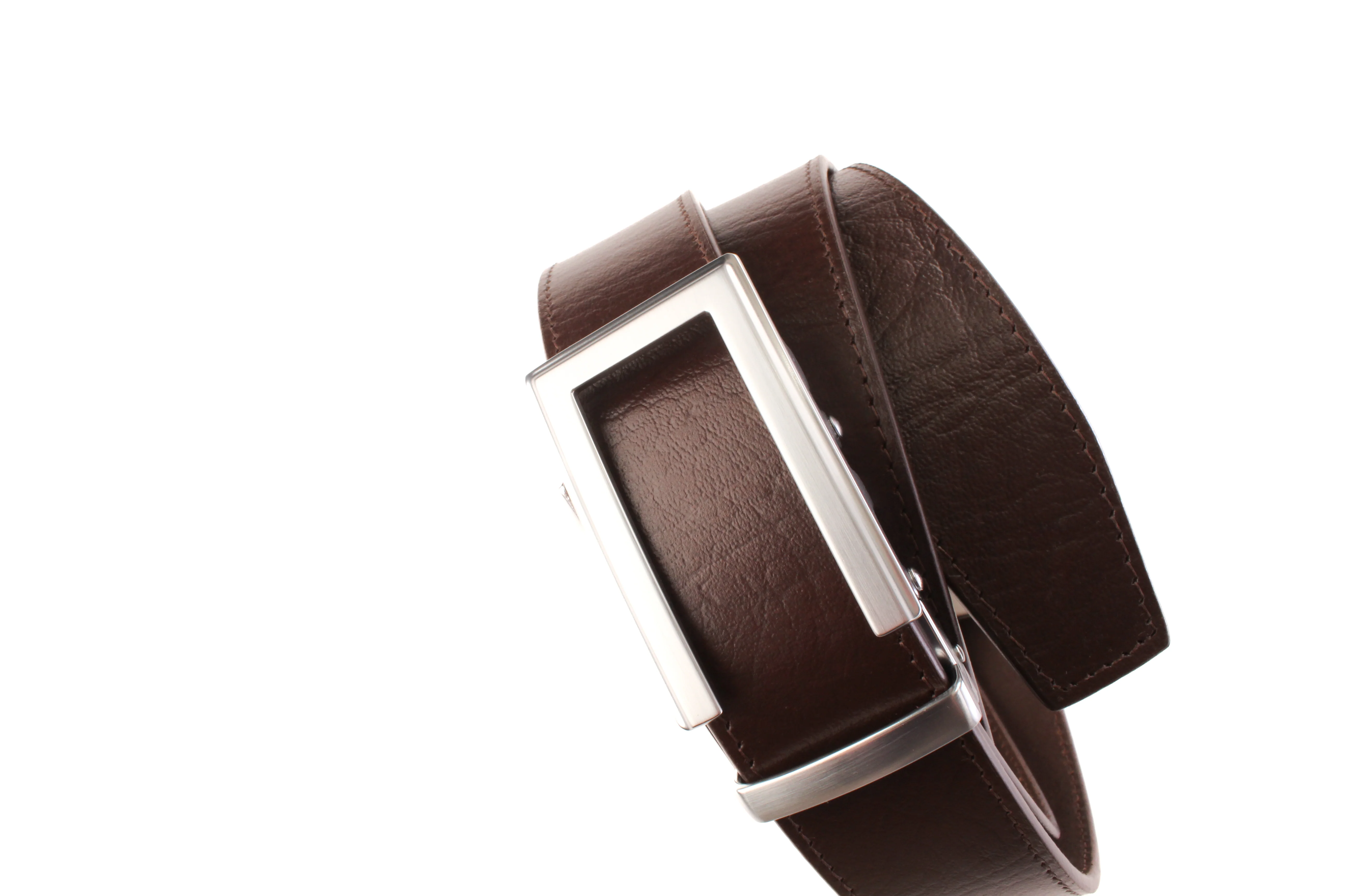 1.5" Brown Buffalo Vegetable Tanned Leather w/Traditional in Silver Buckle - Image 9