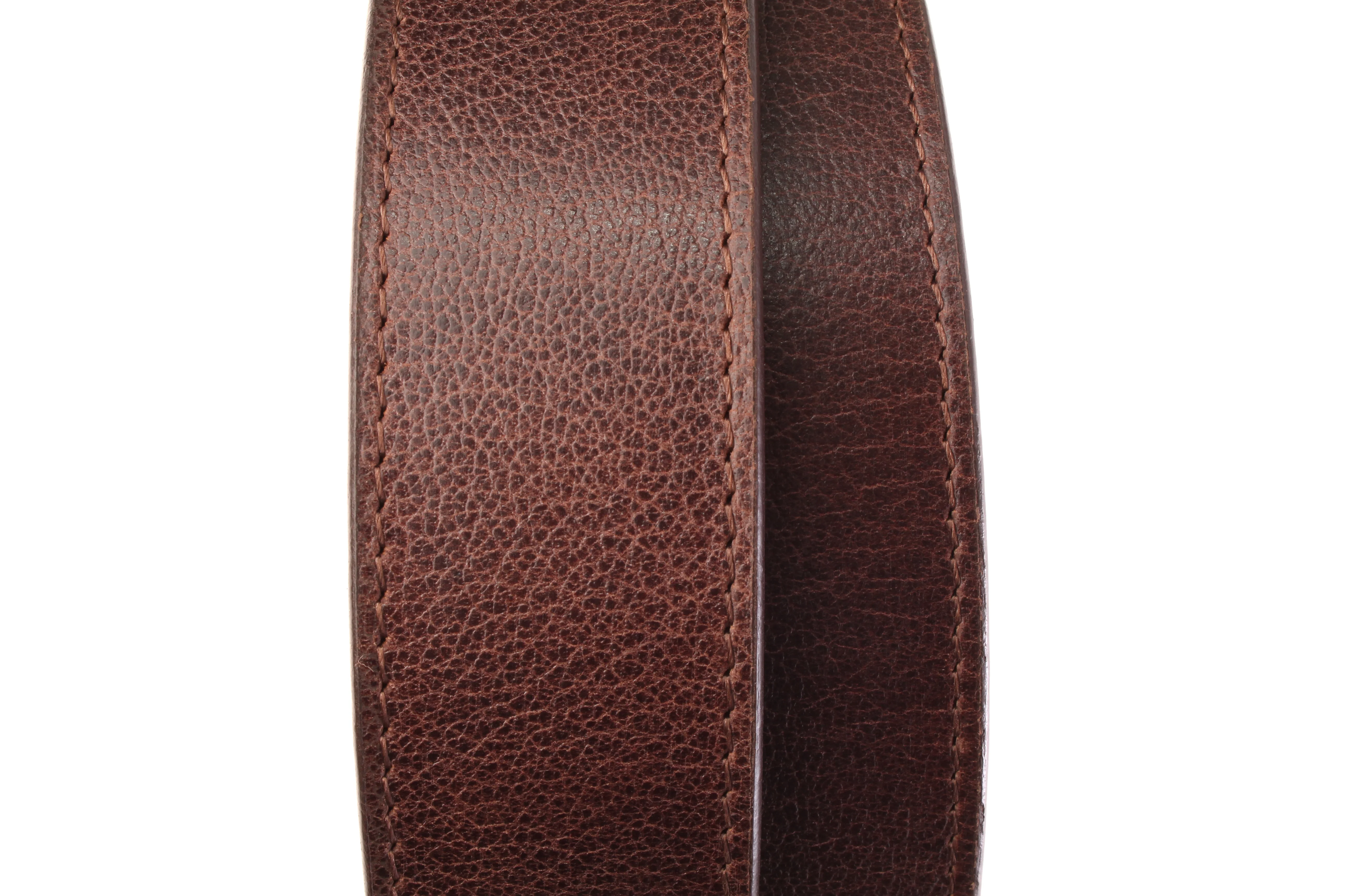 1.5" Dark Brown Heritage Buffalo Vegetable Tanned Leather Strap - Image 3