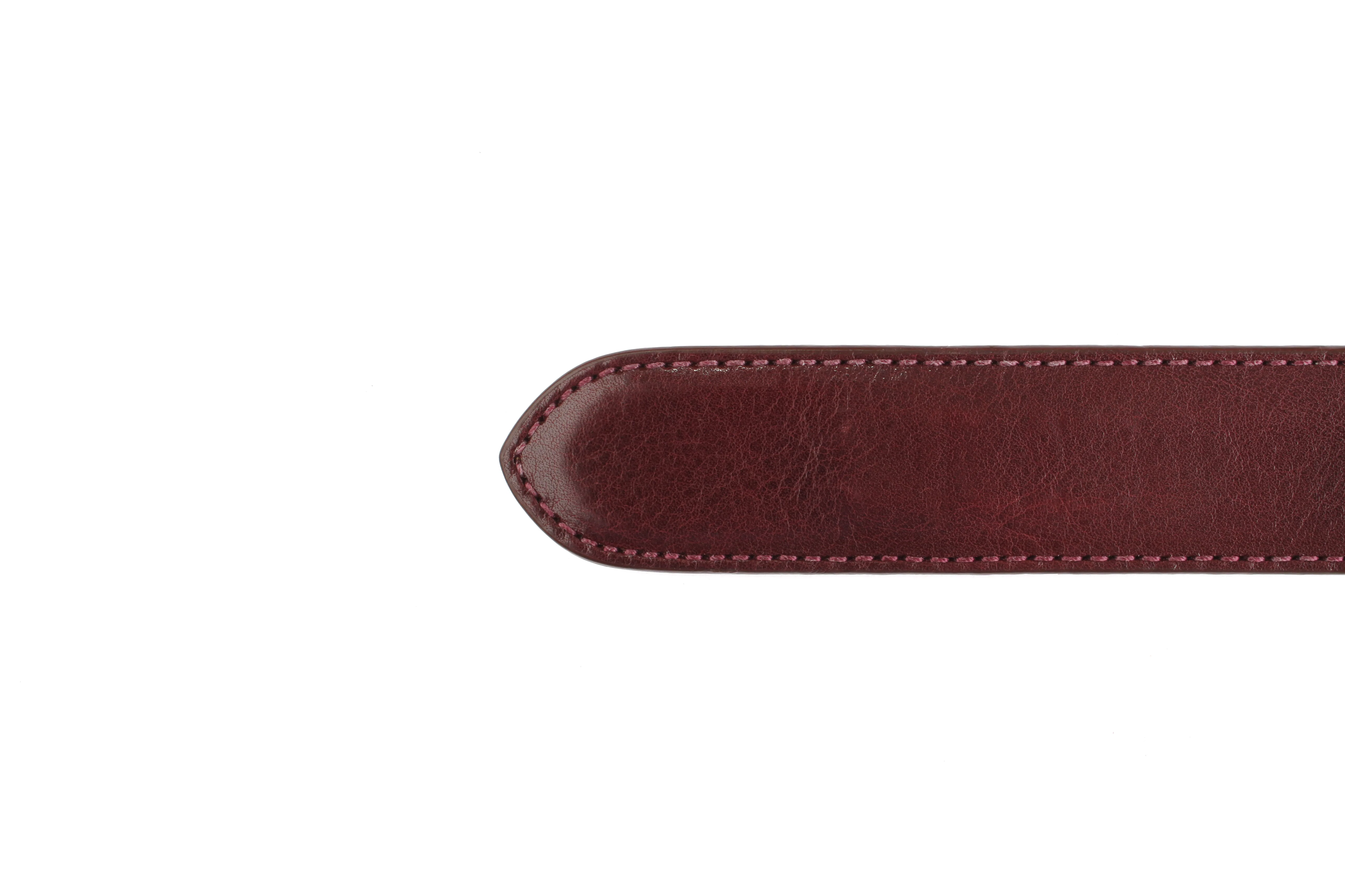 1.5" Merlot Italian Calfskin Strap - Image 3