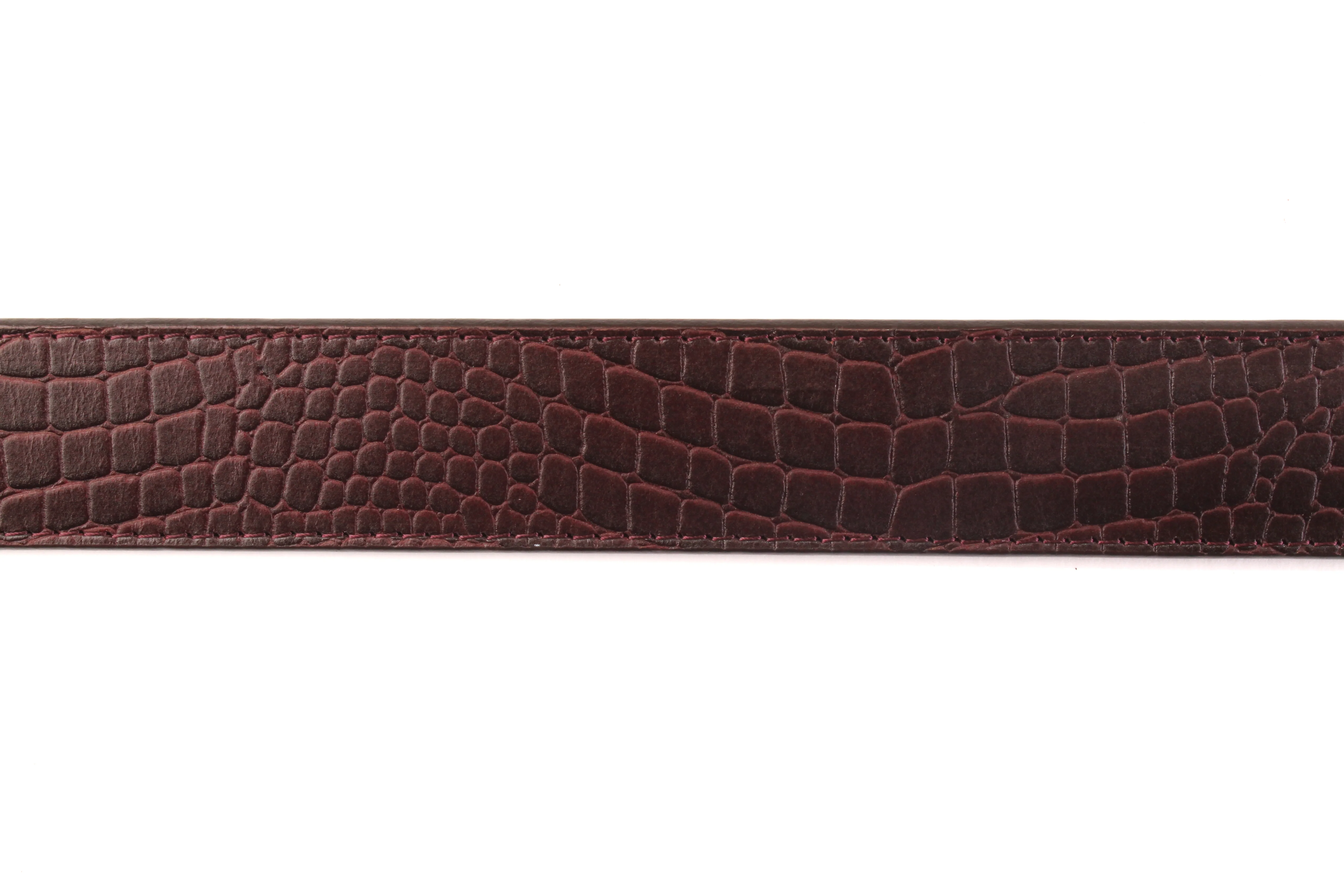 1.5" Picante Crocuffalo Vegetable Tanned Leather Strap - Image 4