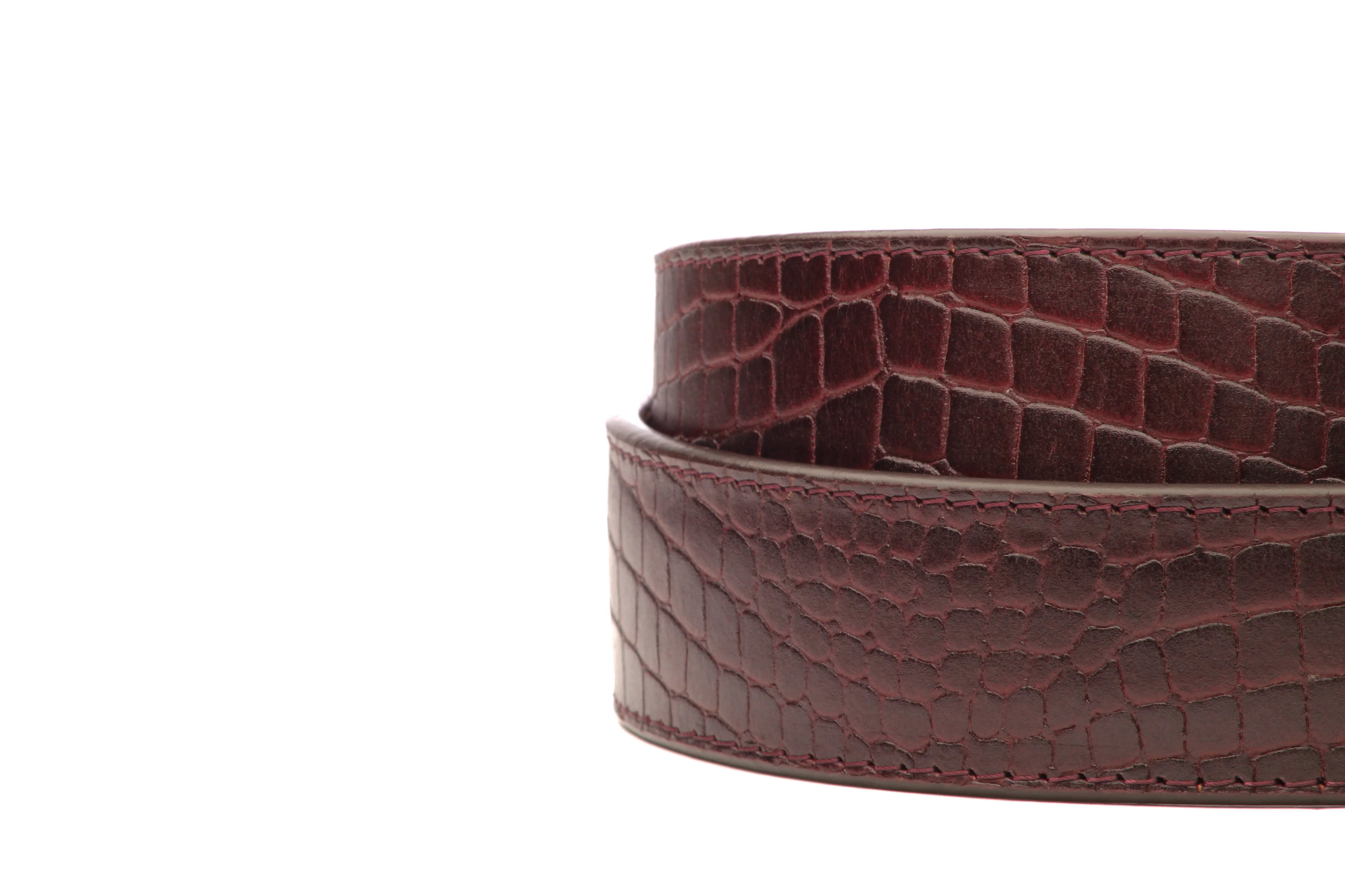 1.5" Picante Crocuffalo Vegetable Tanned Leather Strap - Image 6
