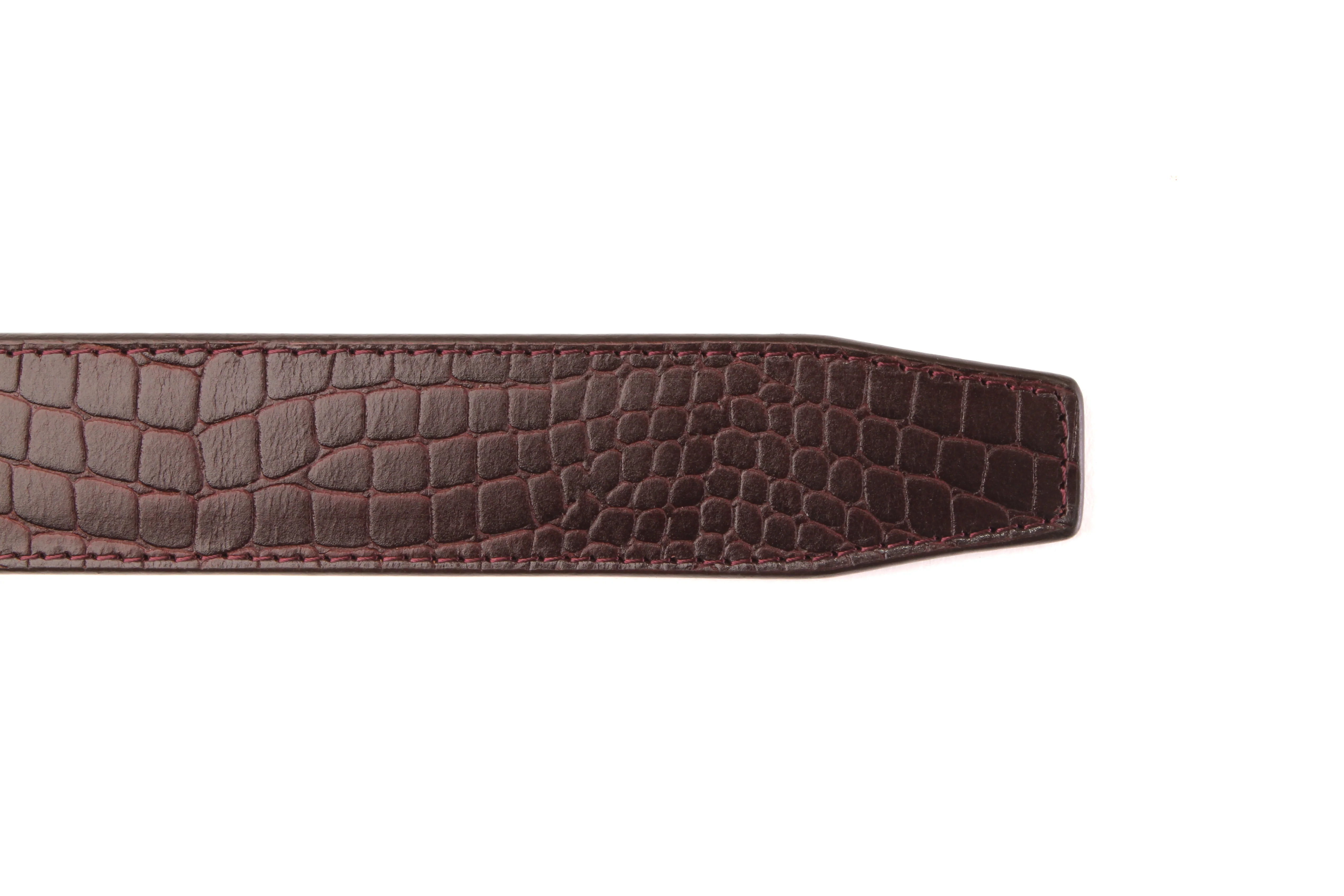 1.5" Picante Crocuffalo Vegetable Tanned Leather Strap - Image 7