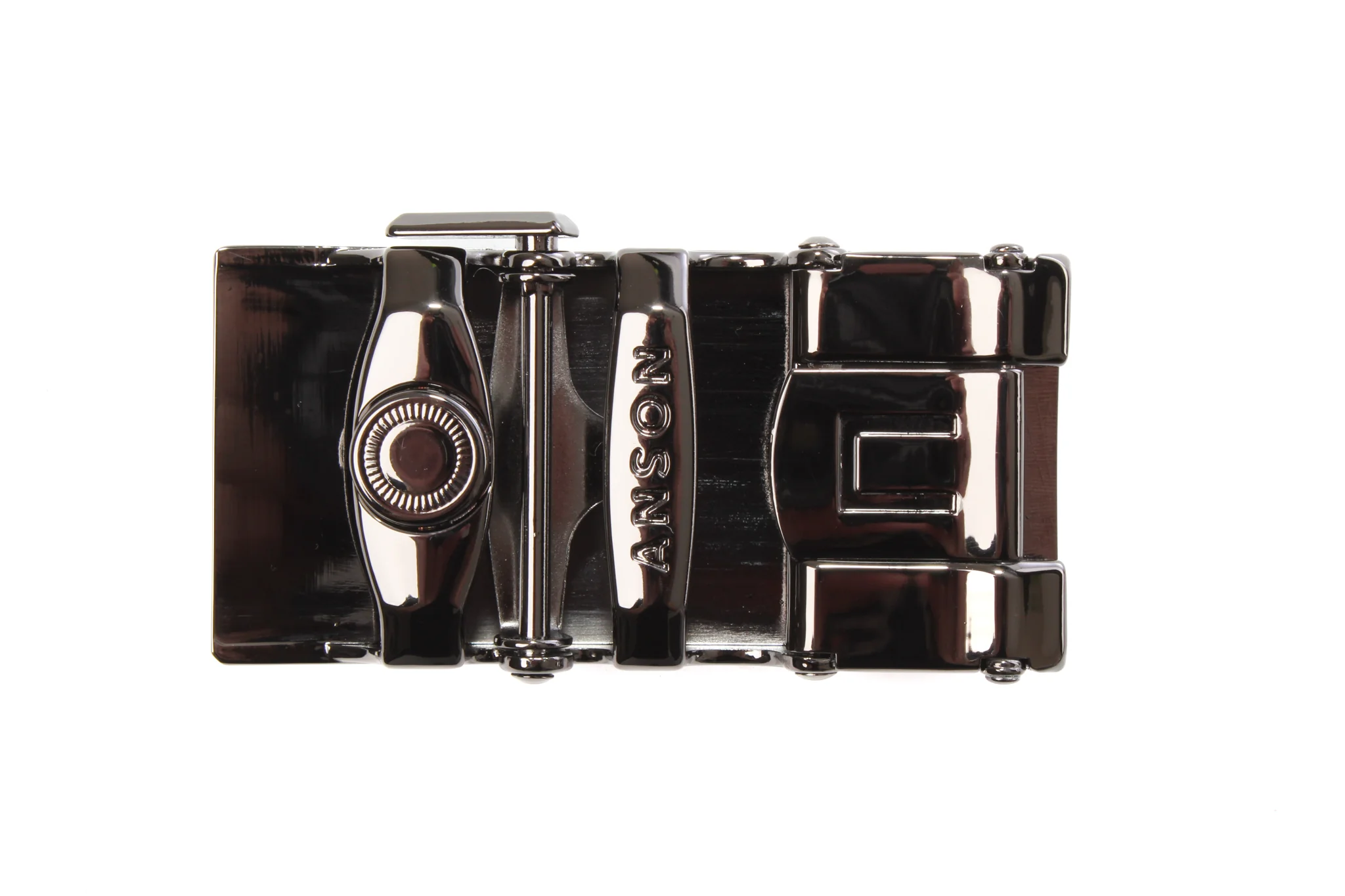 1.5" USA Flag Buckle - Full Color - in Smoked Gunmetal - Image 4