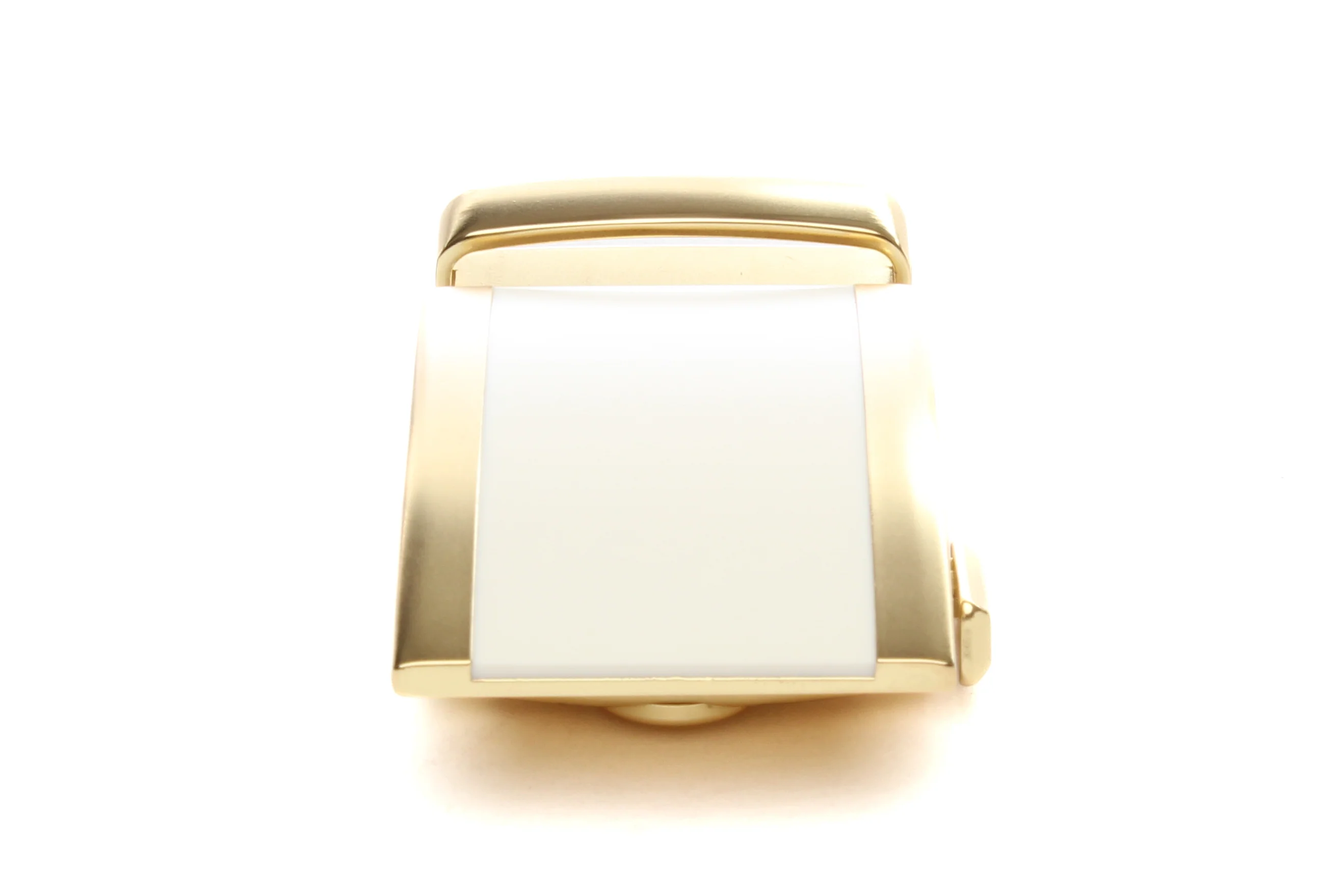 1.5" White Onyx Buckle in Gold - Image 4