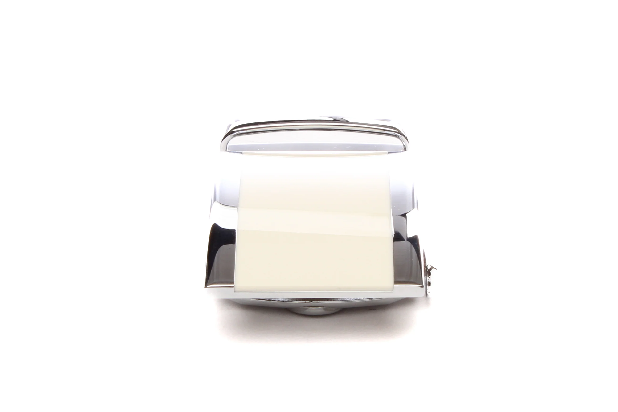 1.5" White Onyx Buckle in Silver - Image 5