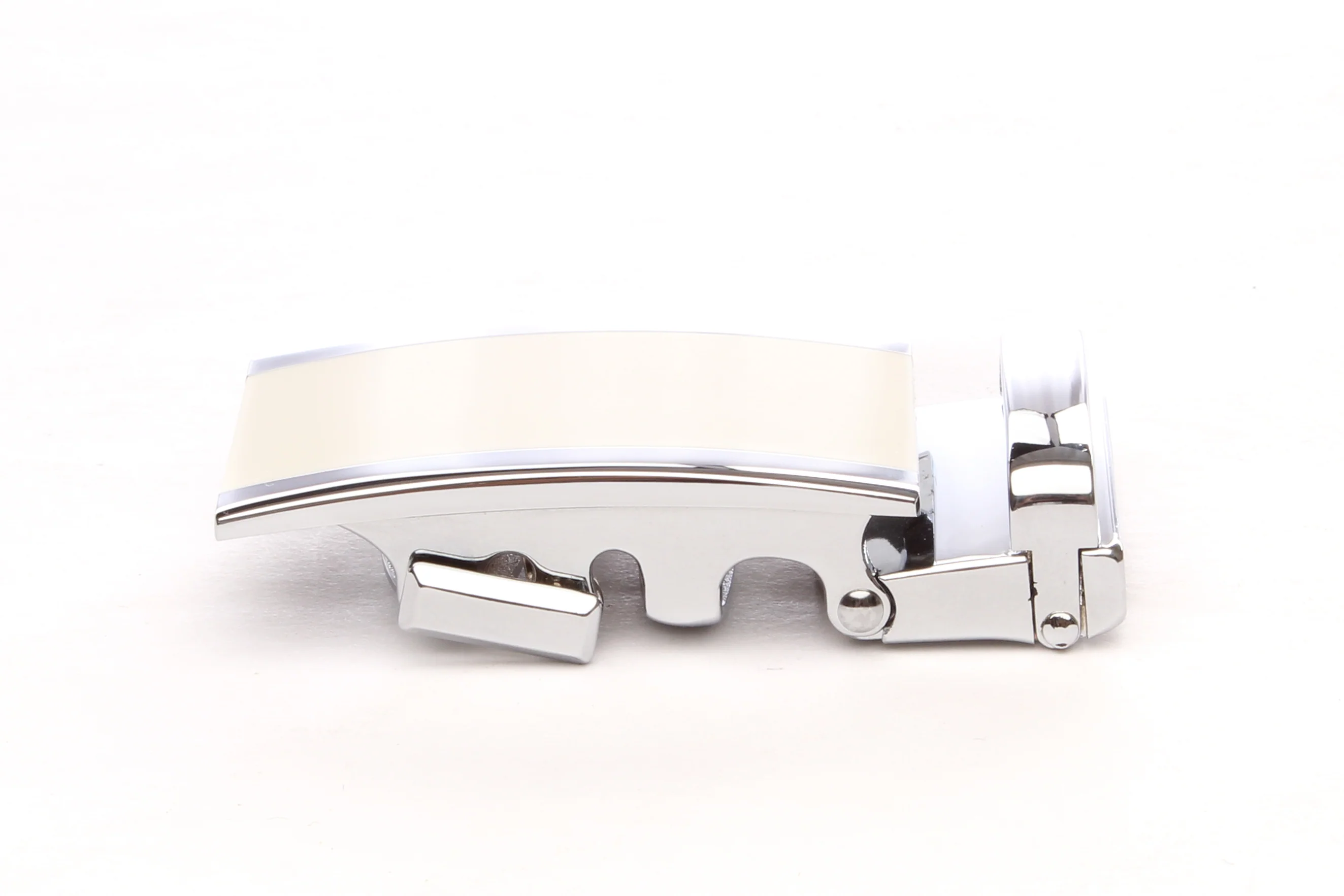 1.5" White Onyx Buckle in Silver - Image 6