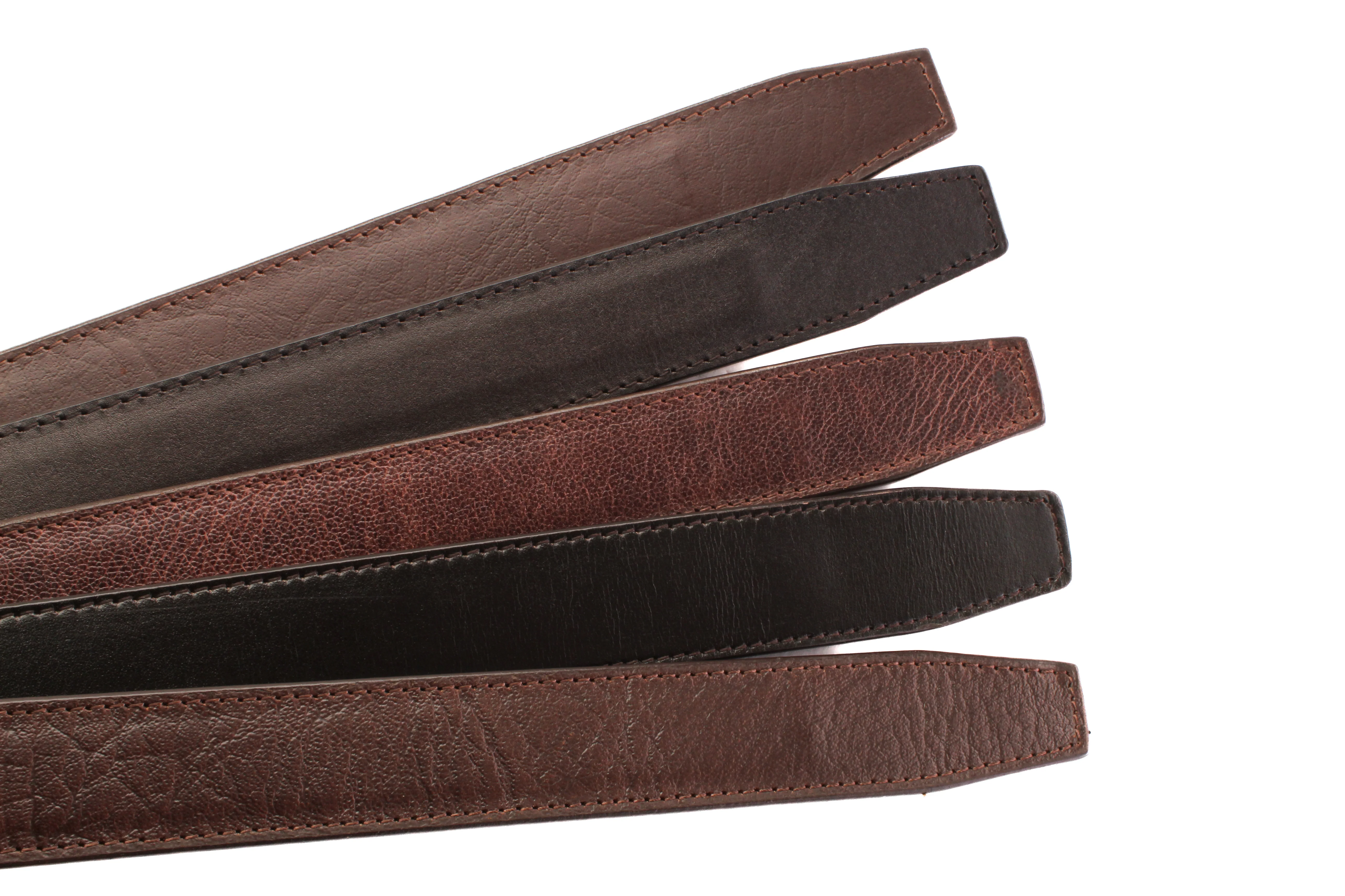 **FACTORY SECOND** 1.25" Brown Casual Leather - Mystery Strap - Image 4