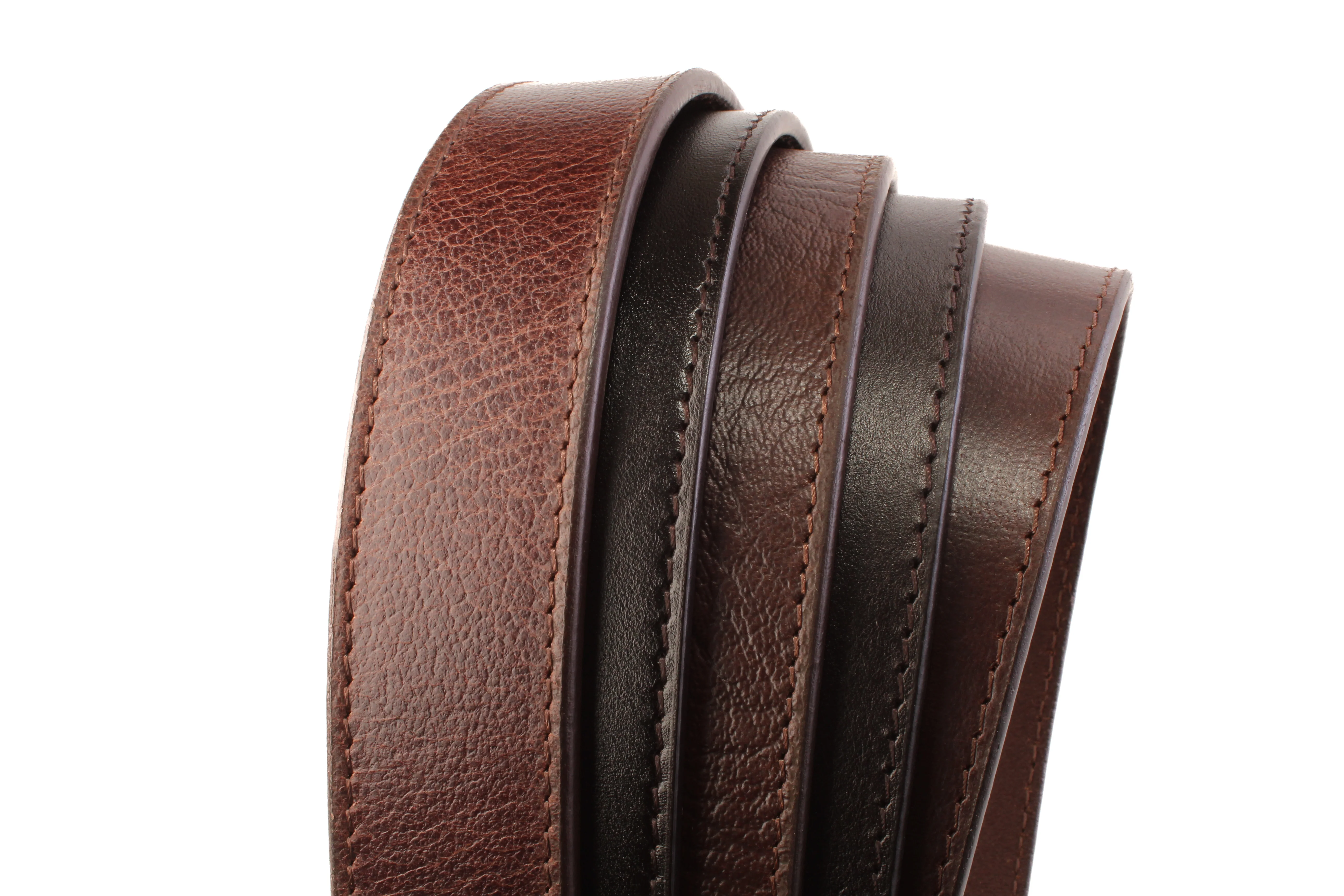 **FACTORY SECOND** 1.25" Brown Casual Leather - Mystery Strap - Image 5