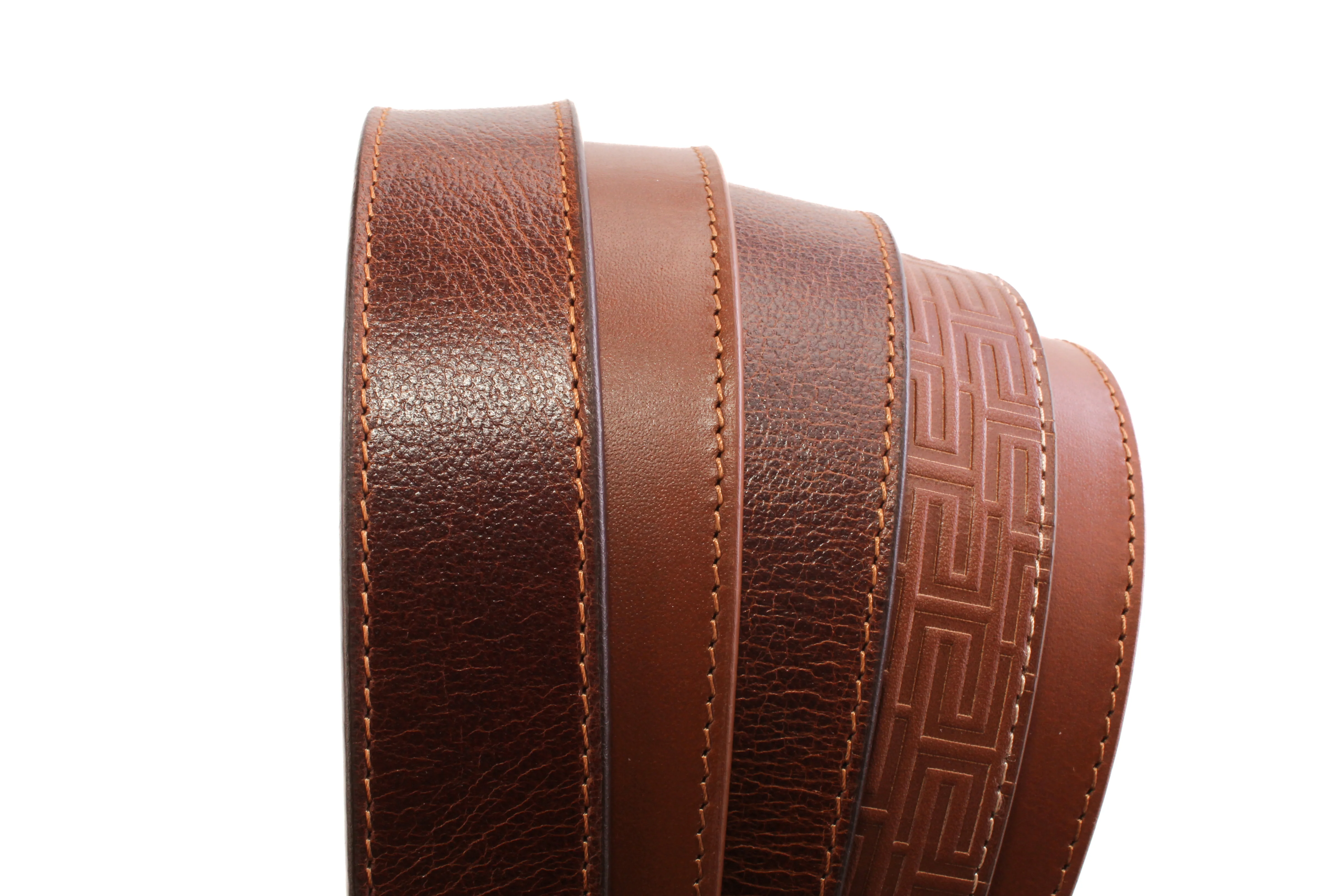 **FACTORY SECOND** 1.25" Light Brown Casual Leather - Mystery Strap - Image 3