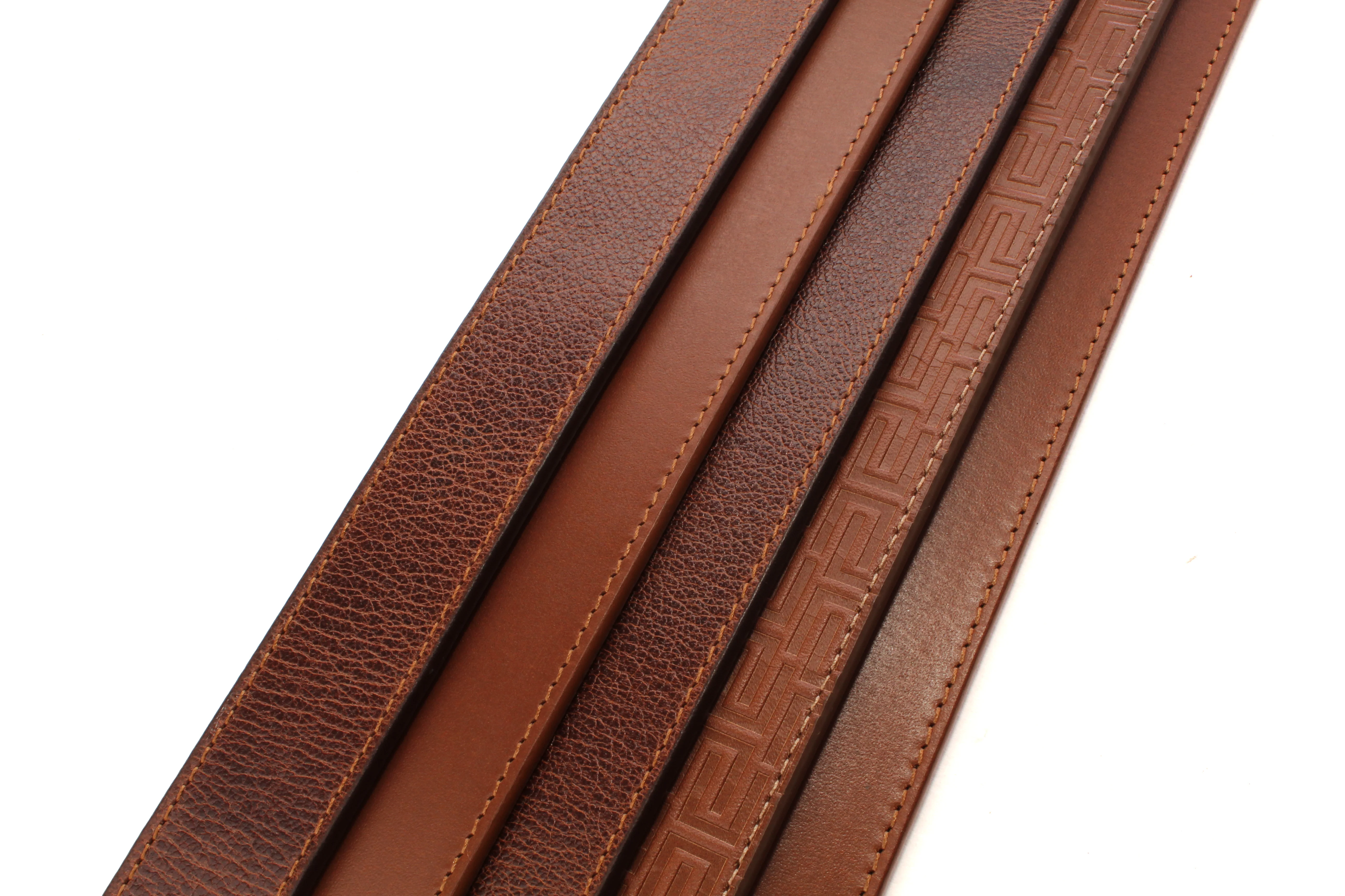 **FACTORY SECOND** 1.25" Light Brown Casual Leather - Mystery Strap - Image 8
