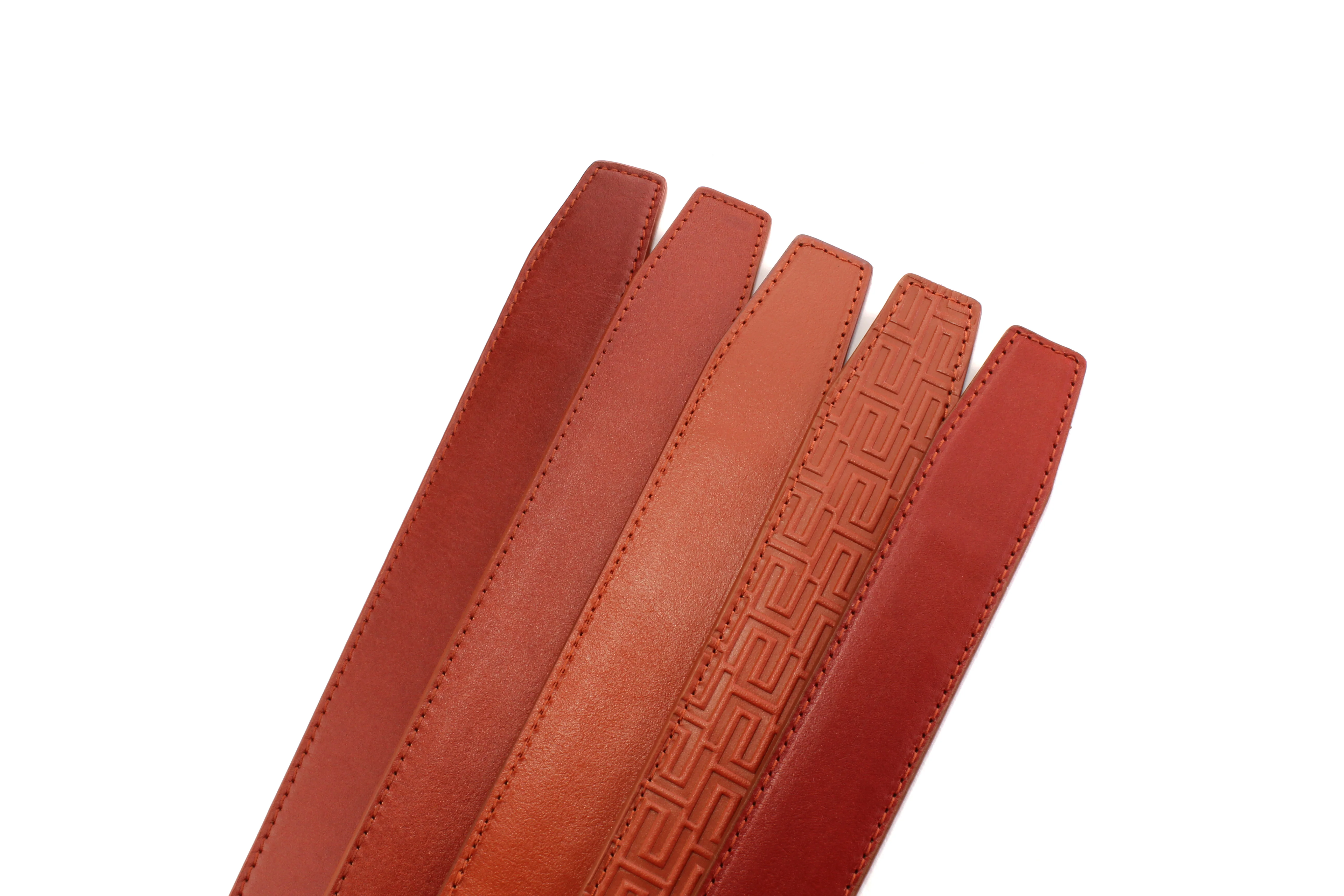 **FACTORY SECOND** 1.25" Saddle Tan Casual Leather - Mystery Strap - Image 2
