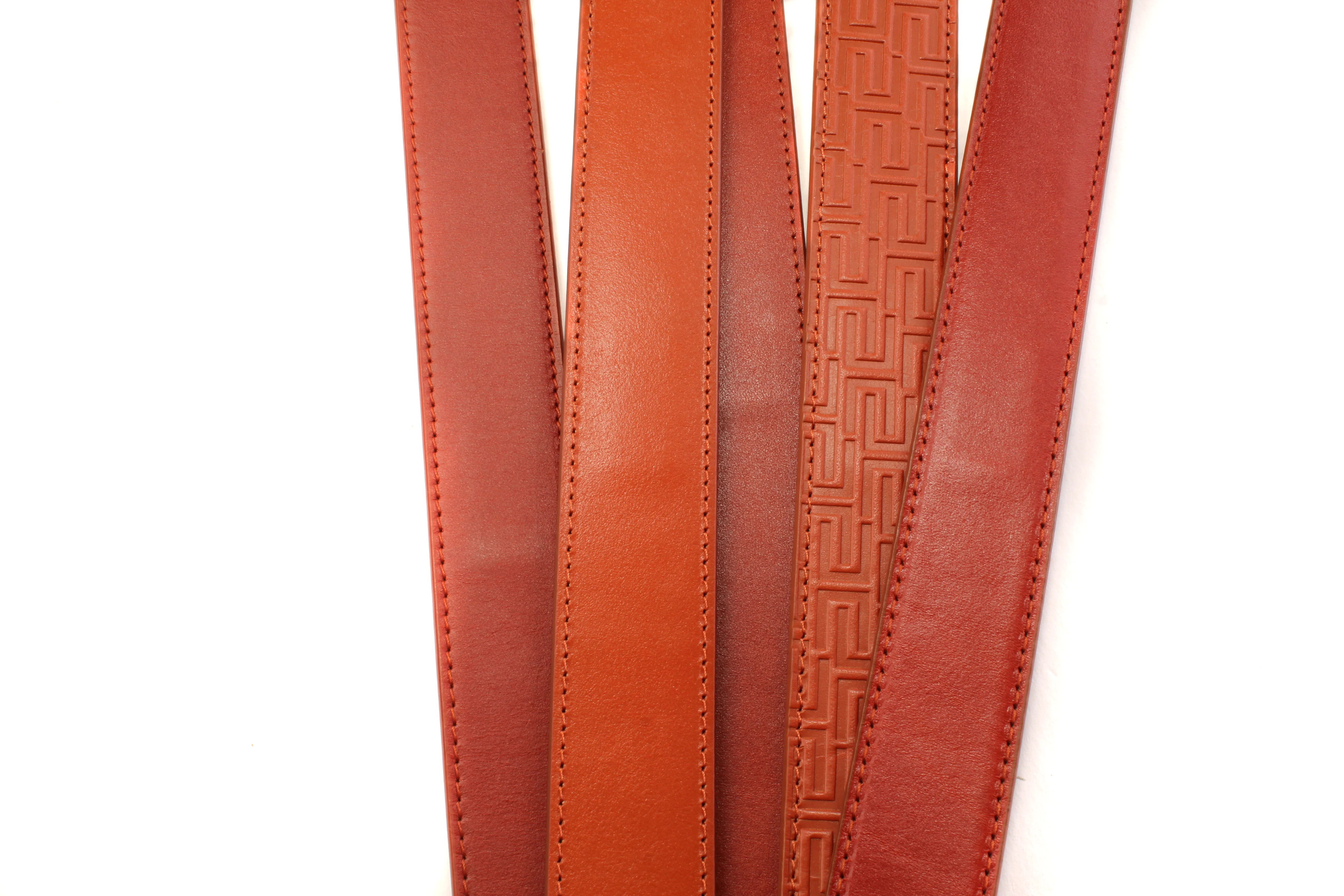 **FACTORY SECOND** 1.25" Saddle Tan Casual Leather - Mystery Strap - Image 3