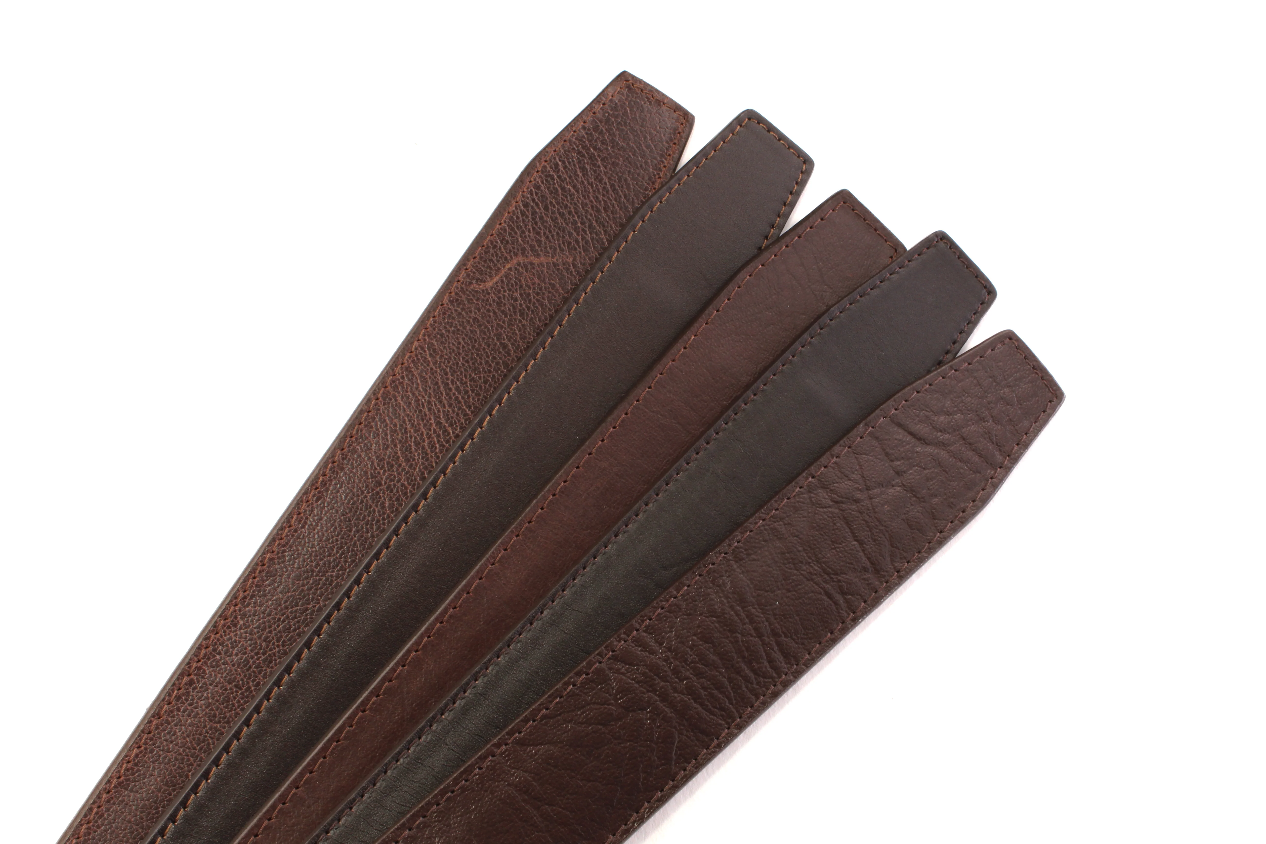 **FACTORY SECOND** 1.5" Brown Casual Leather - Mystery Strap - Image 3
