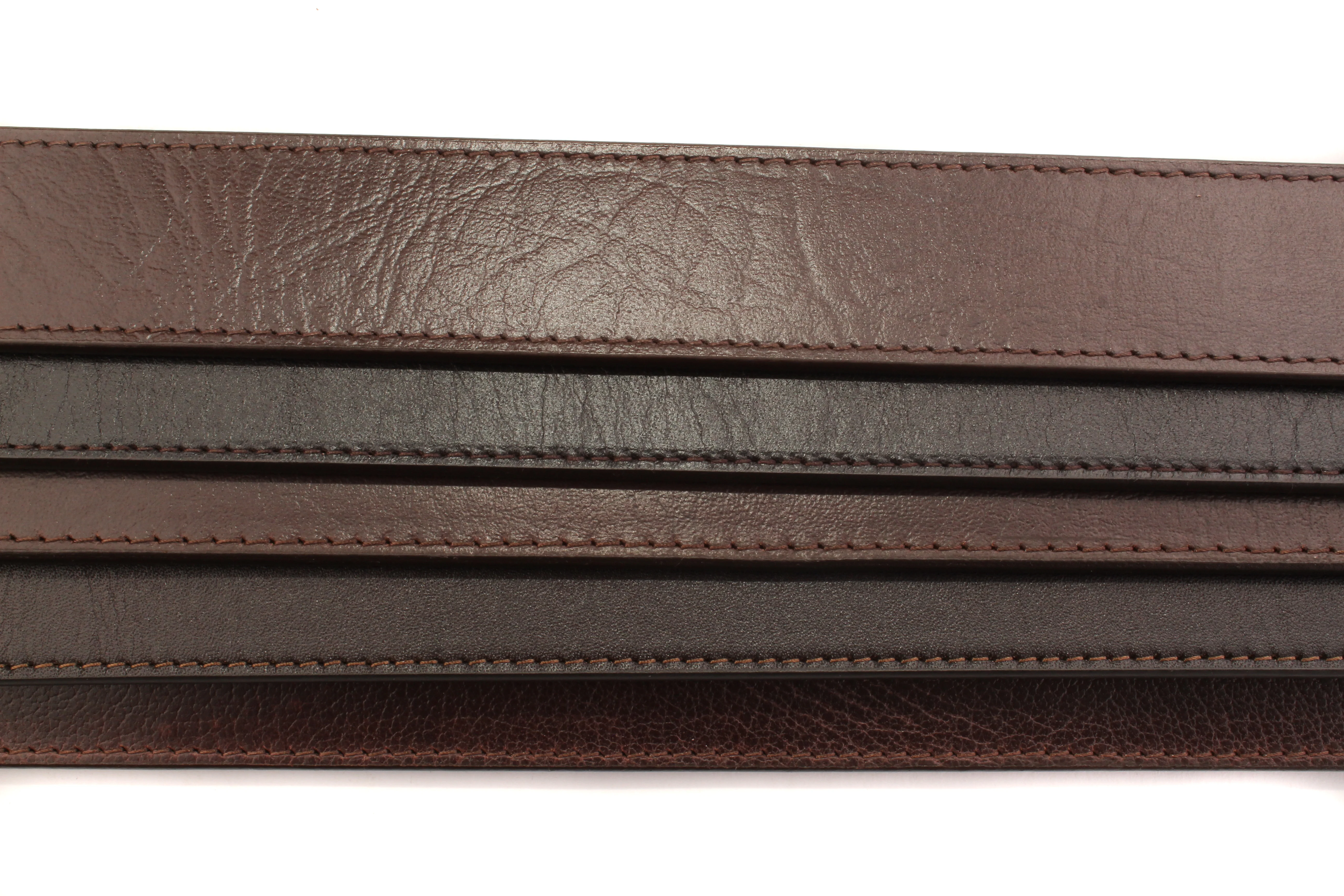 **FACTORY SECOND** 1.5" Brown Casual Leather - Mystery Strap - Image 5