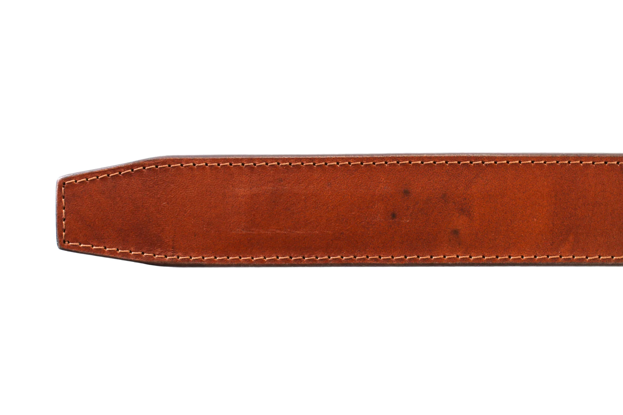 **FACTORY SECONDS** 1.5" Marbled Tan Vegetable Tanned Leather Strap - Image 5