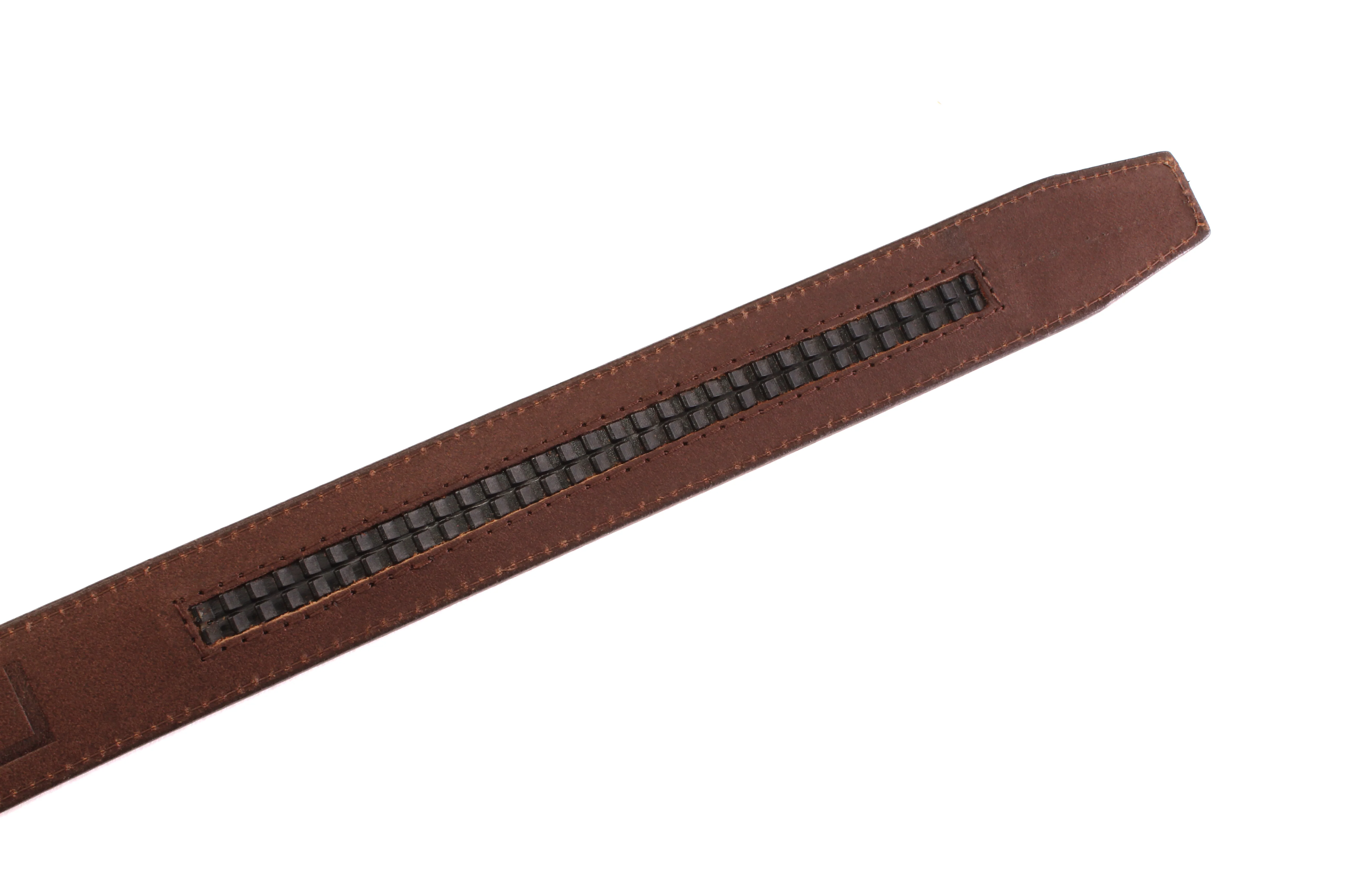 **FACTORY SECONDS** 1.5" Marbled Tan Vegetable Tanned Leather Strap - Image 8