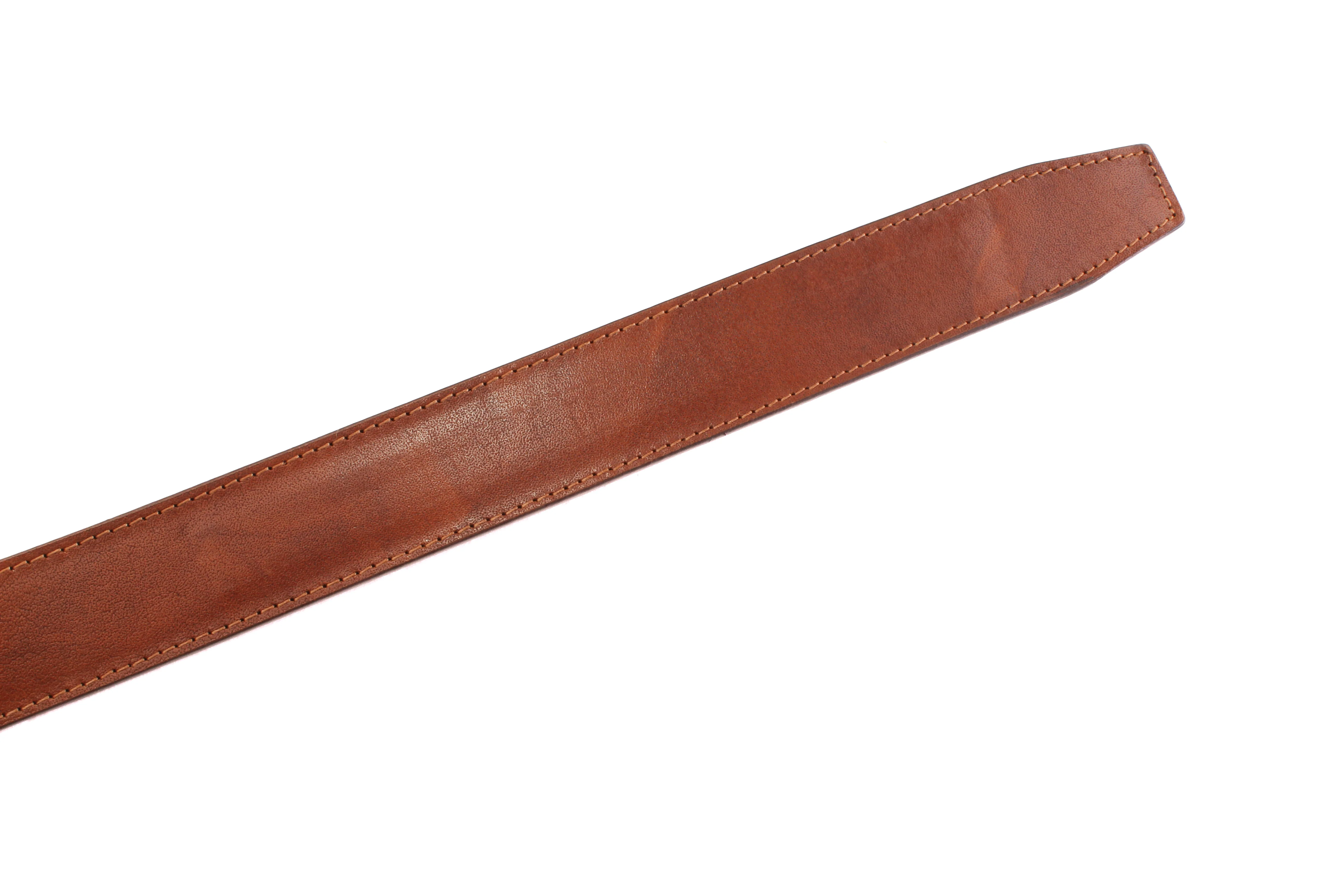 **FACTORY SECONDS** 1.5" Marbled Tan Vegetable Tanned Leather Strap - Image 9