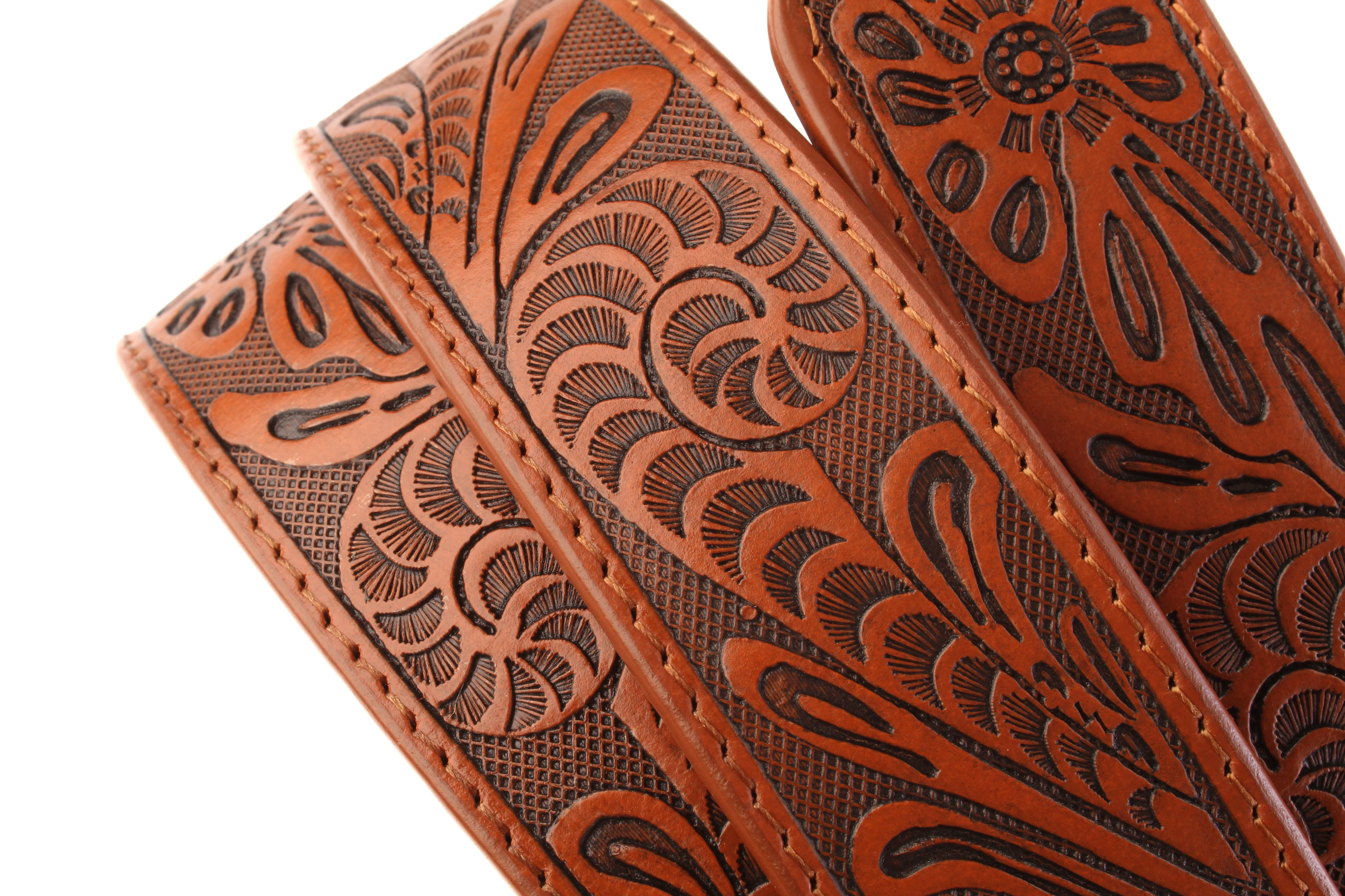 **LIMITED RELEASE** 1.5" La Fleur Vegetable Tanned Leather Strap - Image 14
