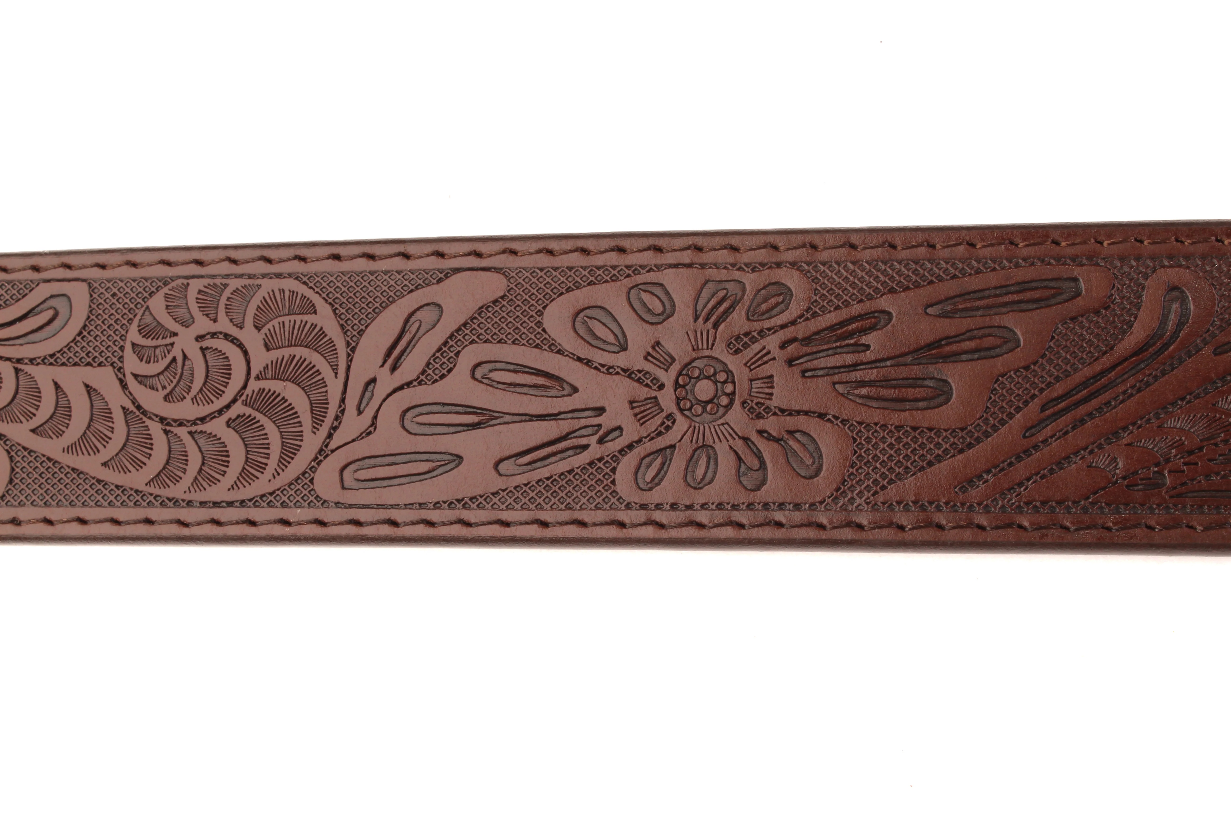 **LIMITED RELEASE** 1.5" La Fleur Vegetable Tanned Leather Strap - Image 3