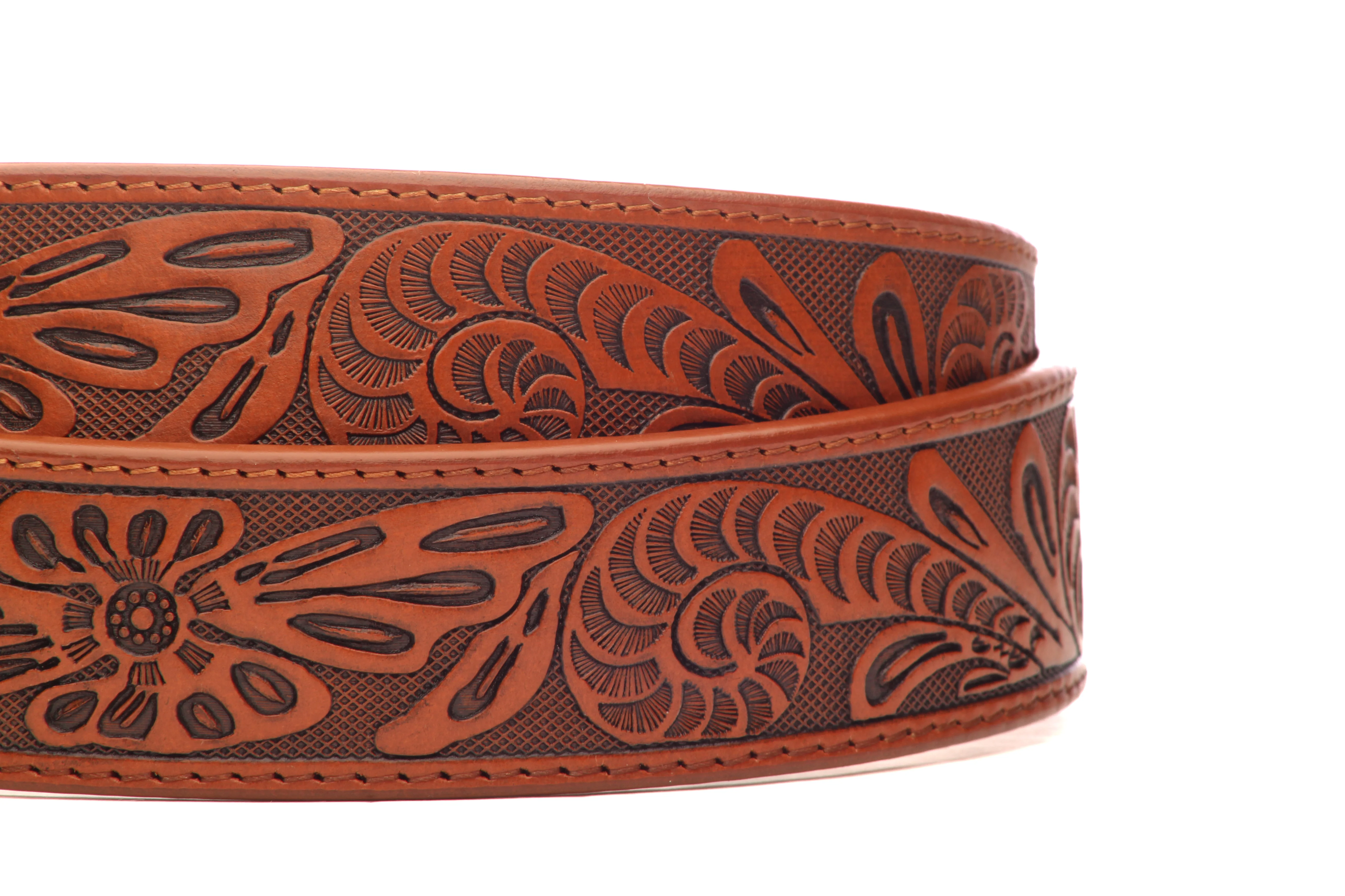**LIMITED RELEASE** 1.5" La Fleur Vegetable Tanned Leather Strap - Image 4