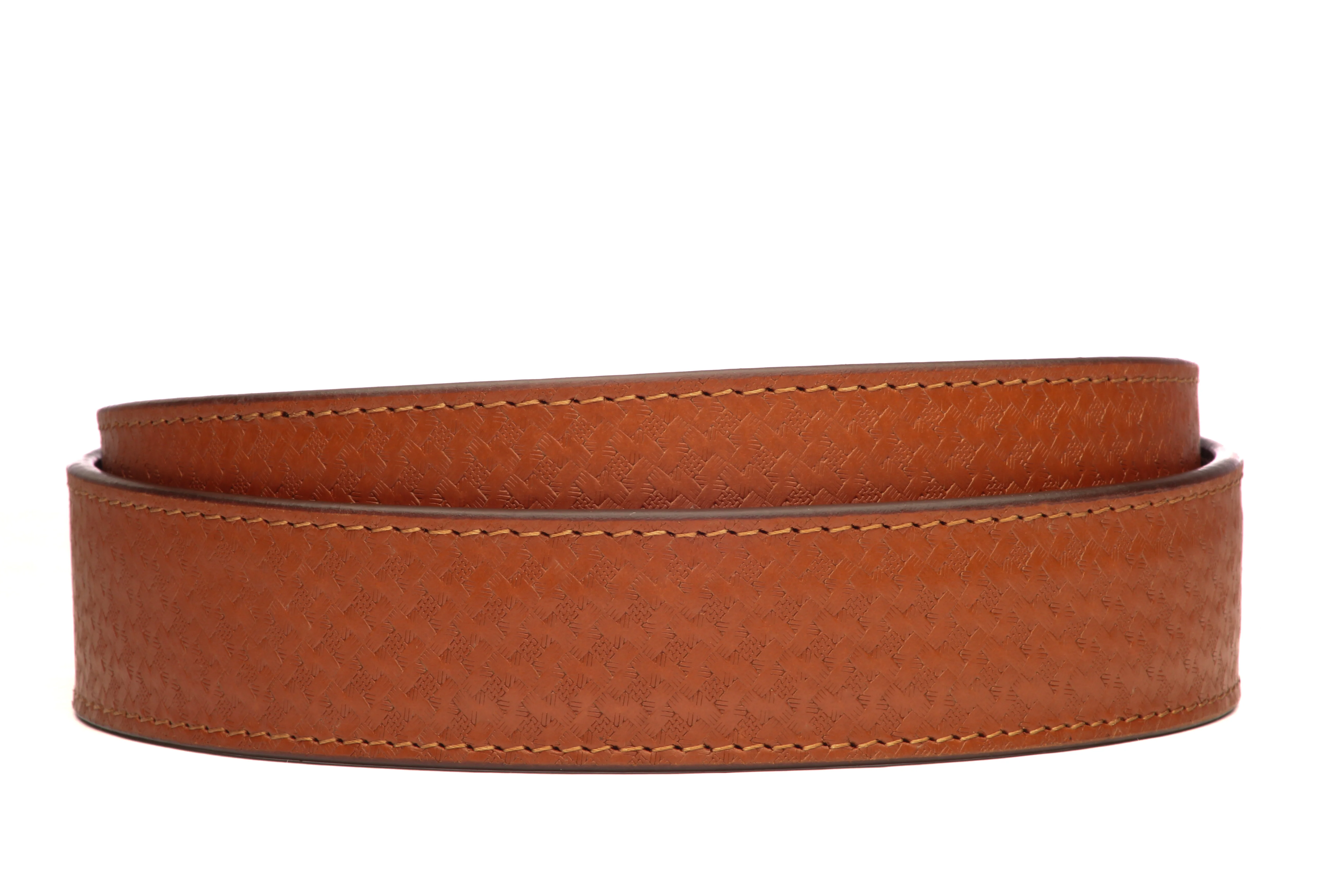 **LIMITED RELEASE** 1.5" Woven-Embossed Buffalo Leather Strap